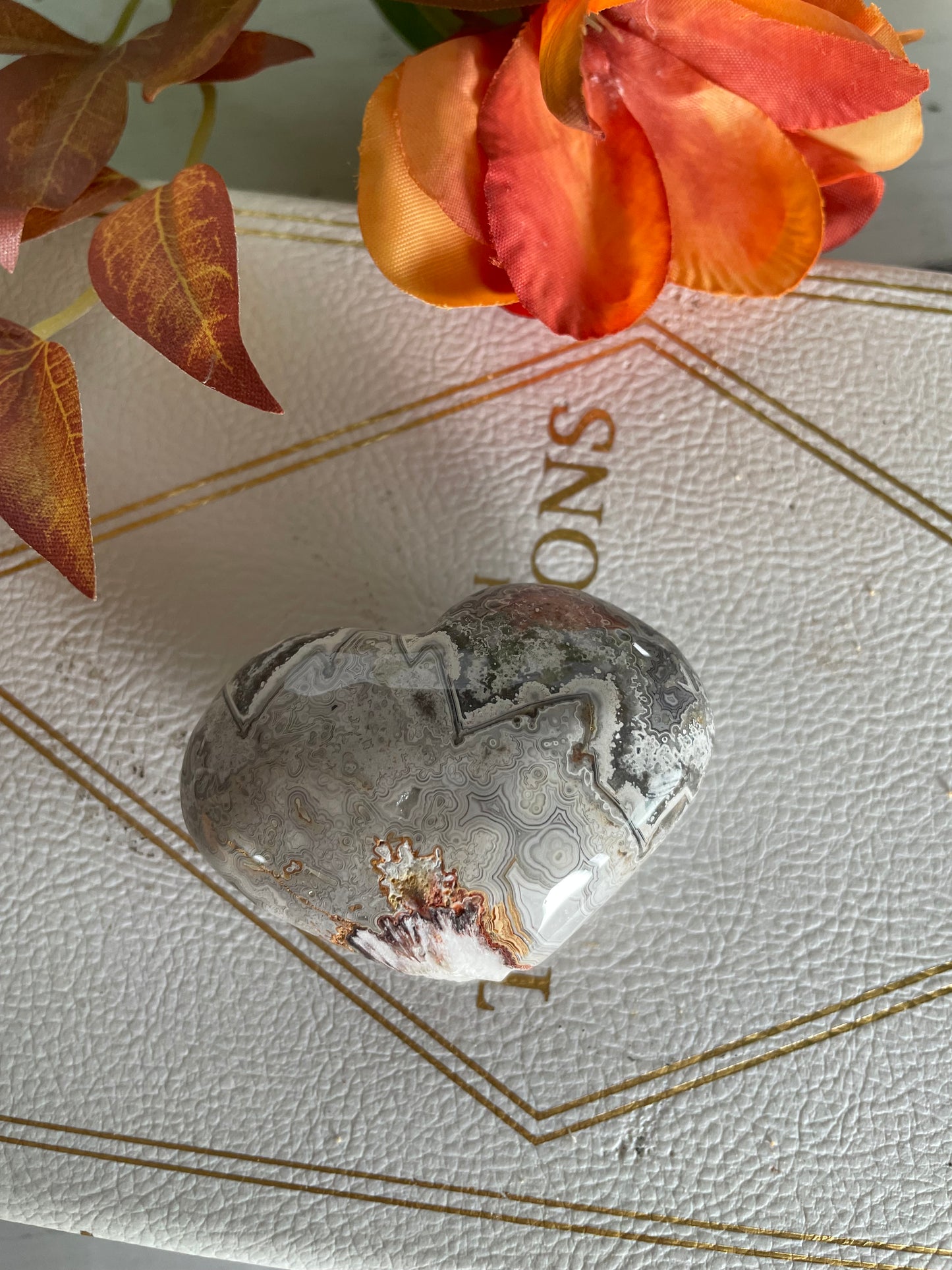 Mexican Agate Heart