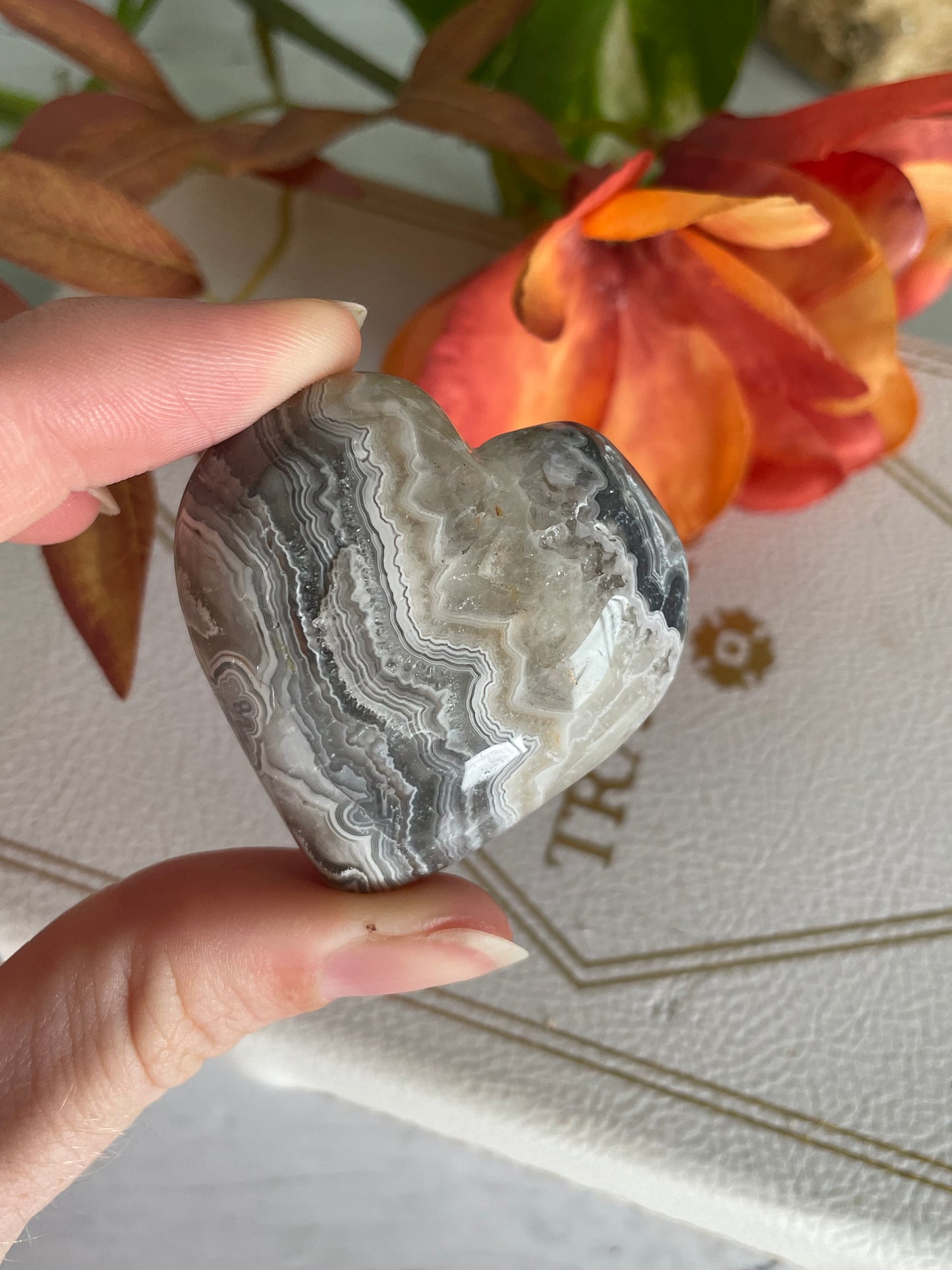 Mexican Agate Heart