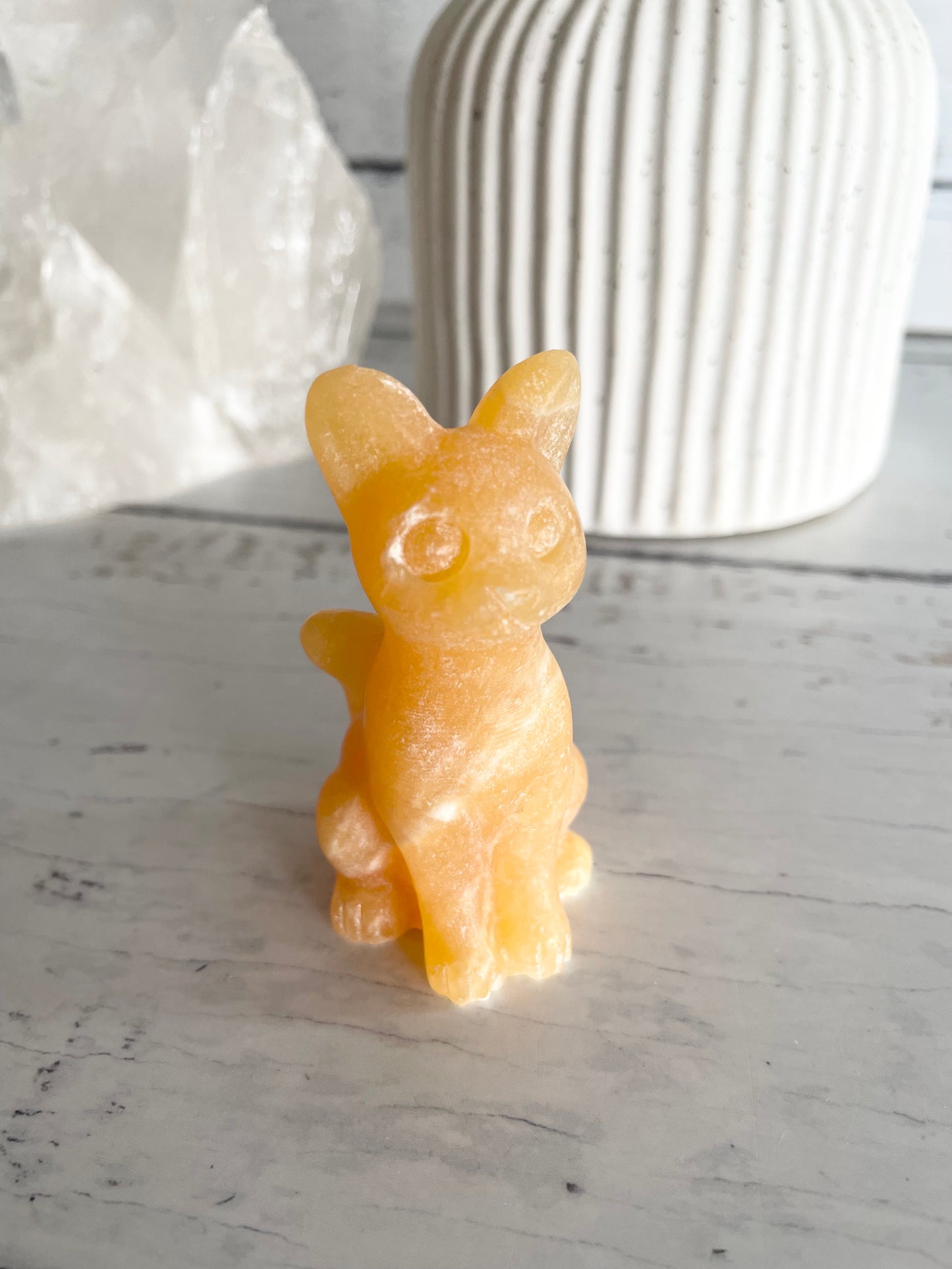 Cat - Orange Calcite