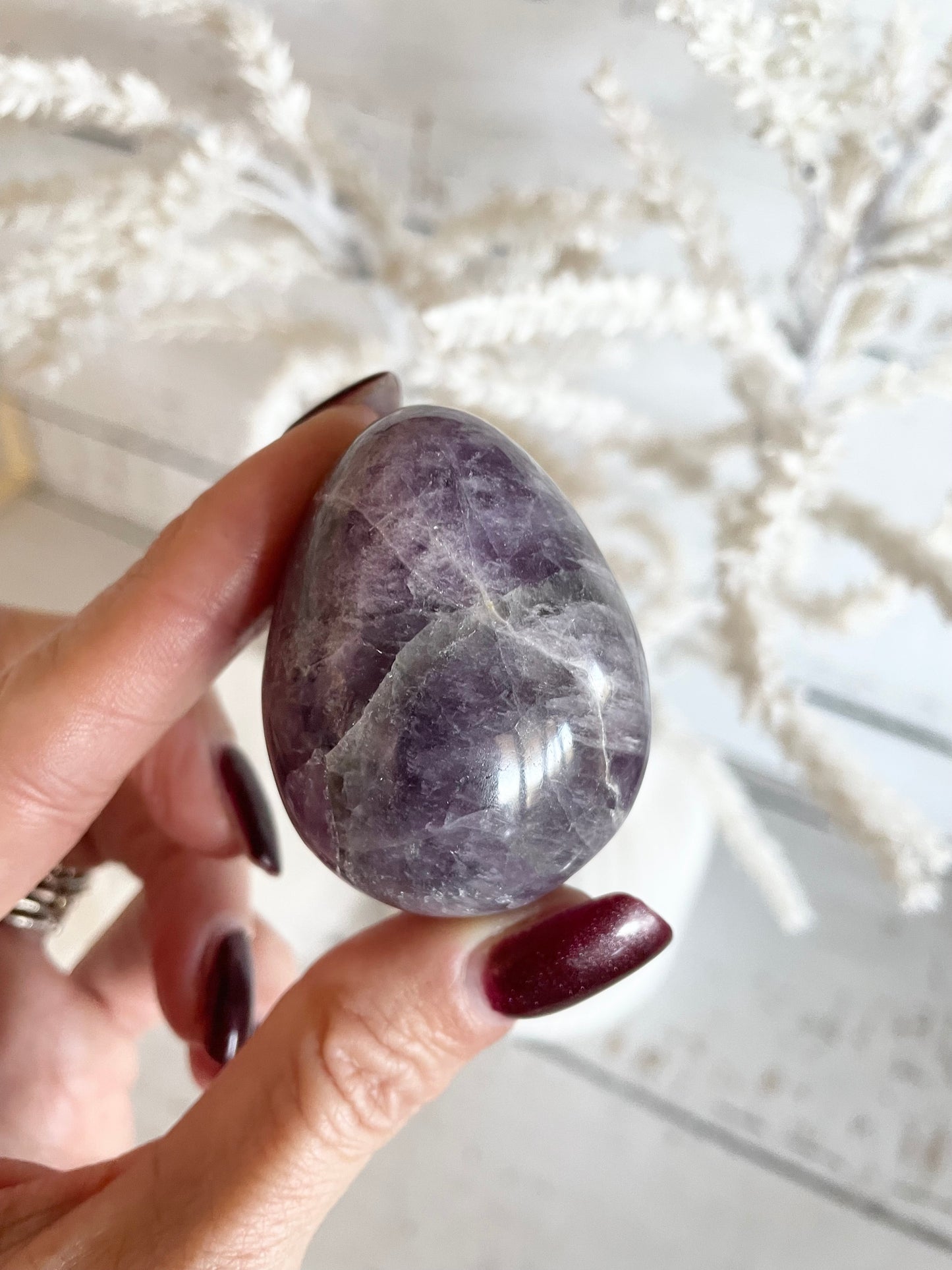Amethyst Egg with holder