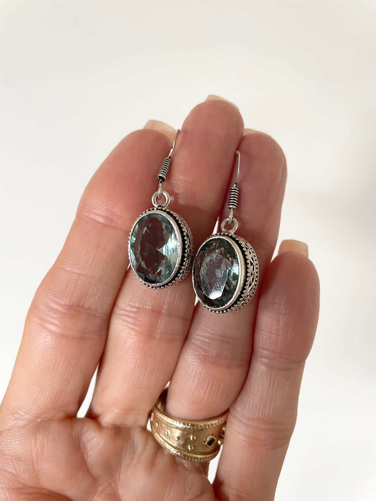 Blue Topaz Dangles