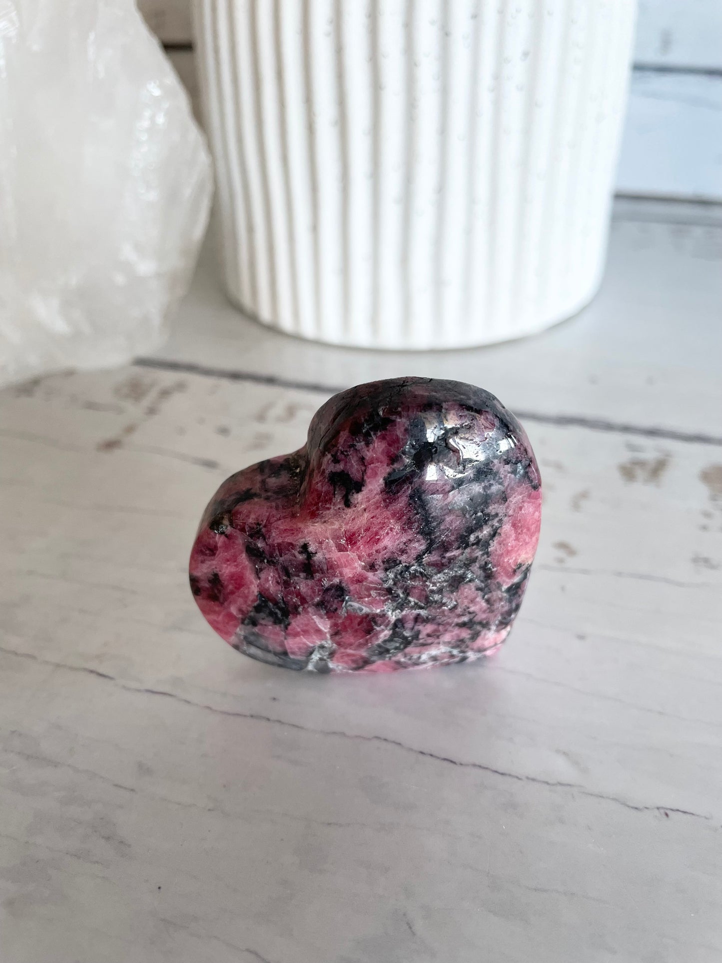 Rhodonite Heart