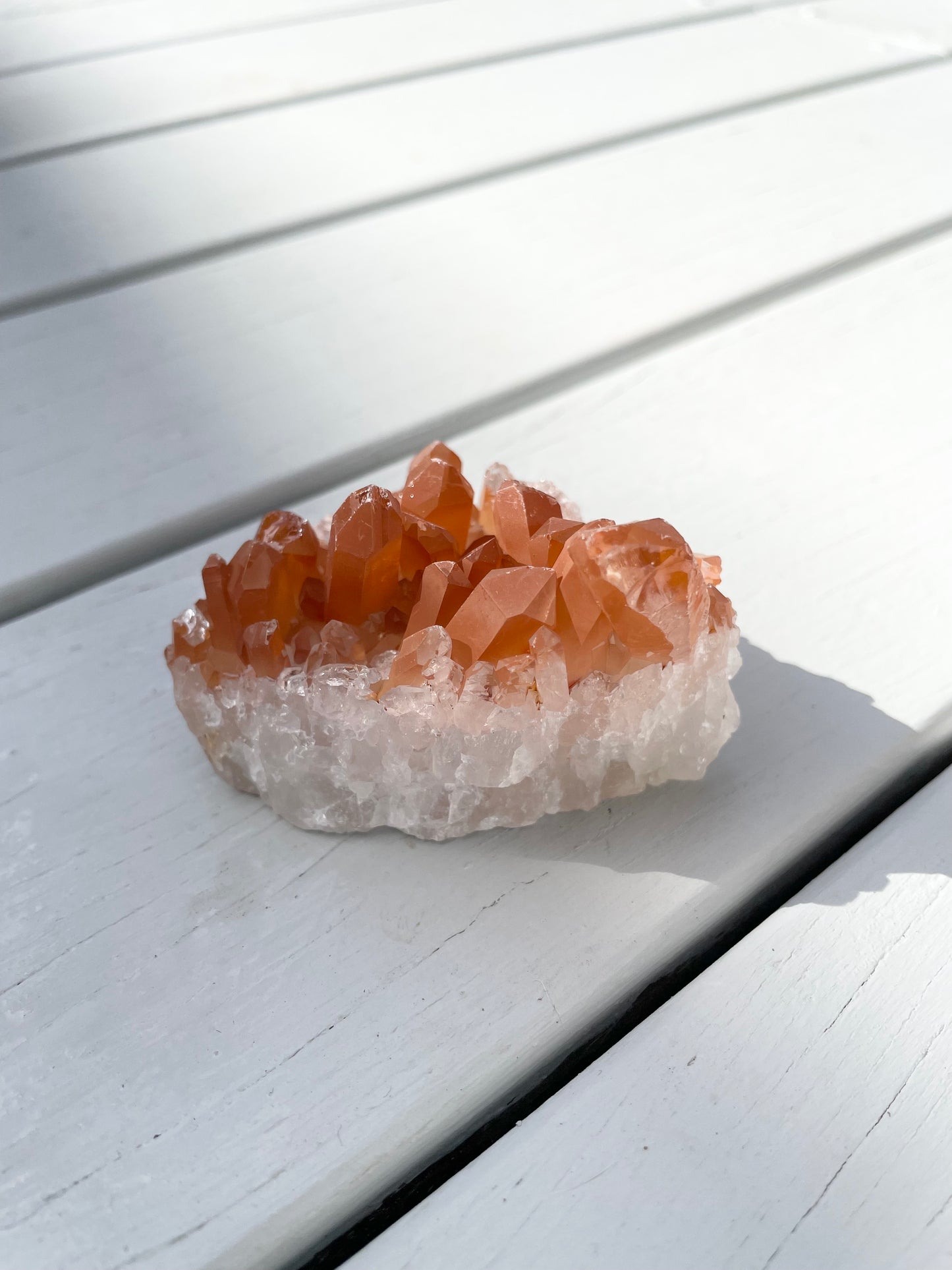Tangerine Quartz Cluster
