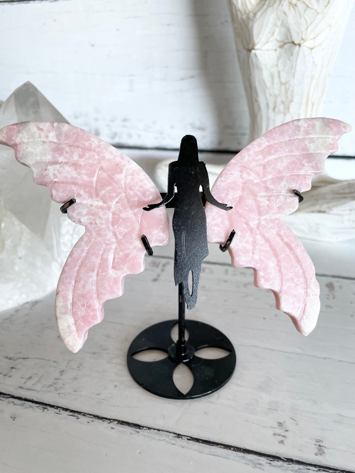Ethereal Angel Wings ~ Pink Opal