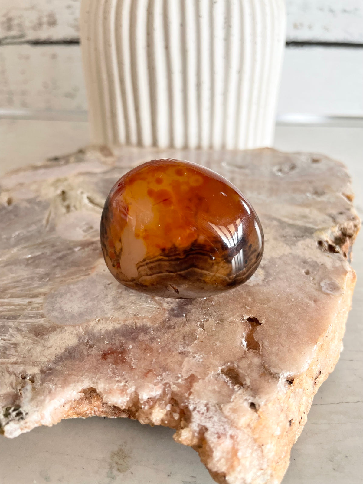 Madagascar Agate Freeform/Palmstone