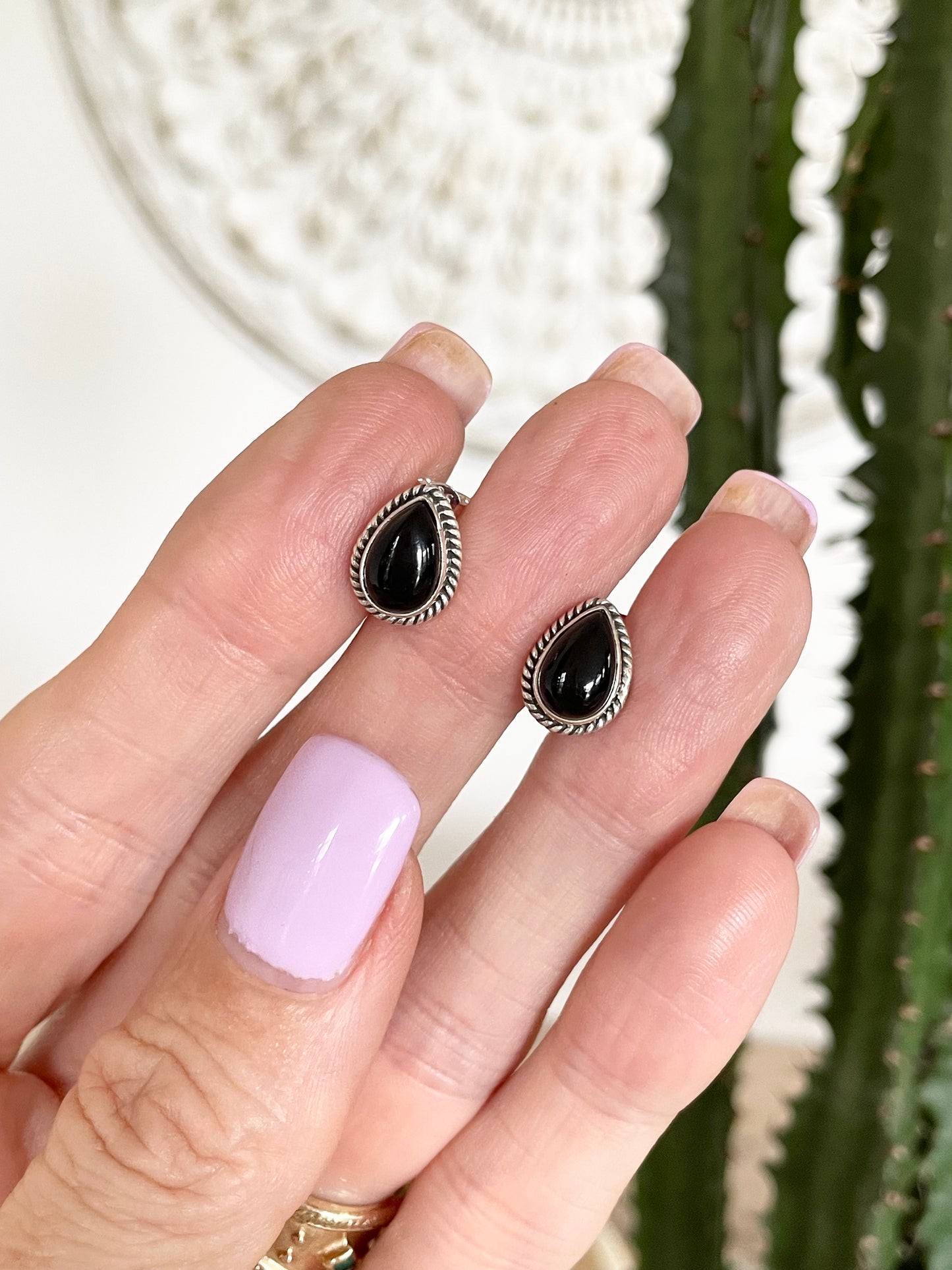 Black Onyx Studs