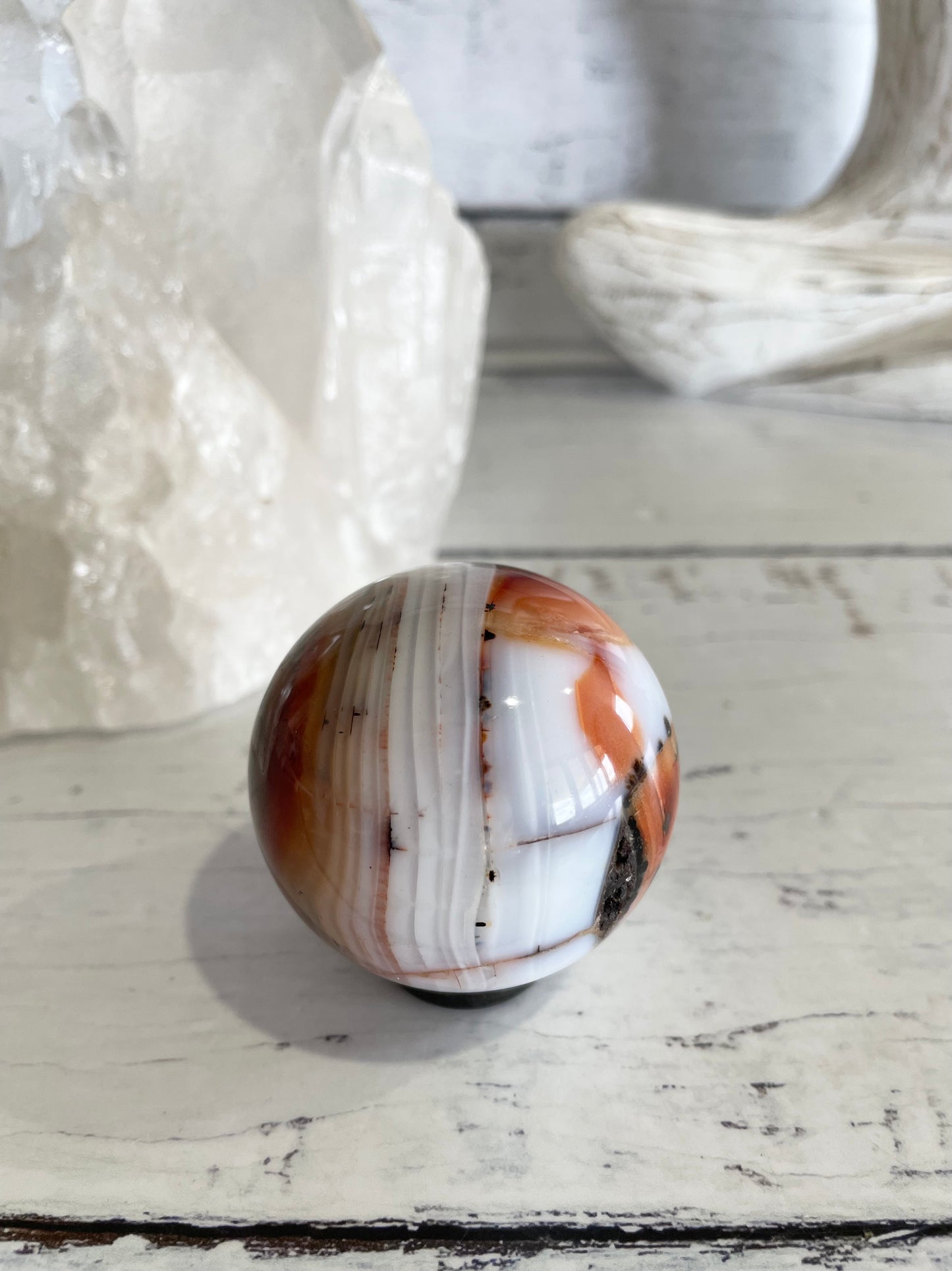 Carnelian Sphere Includes Holder