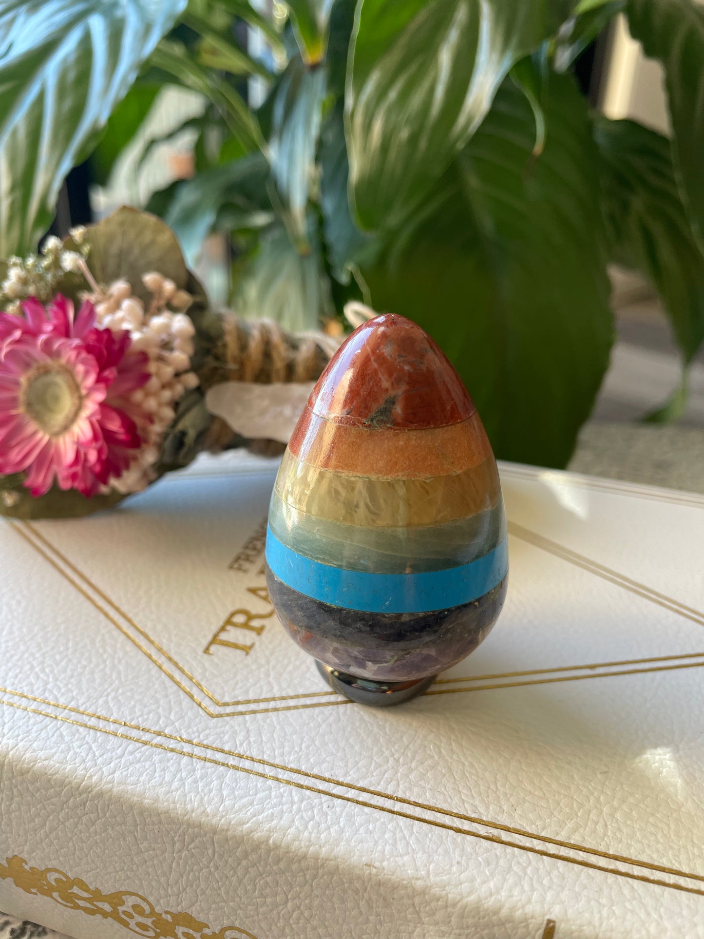 Chakra Bonded Egg with holder