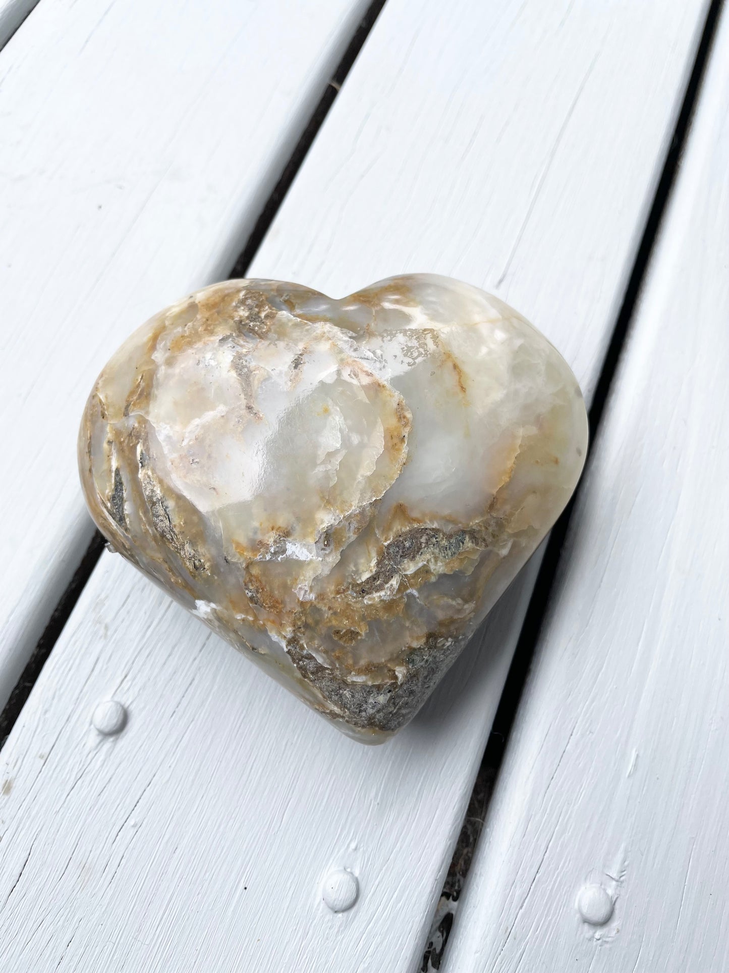 Peruvian Blue Opal Heart