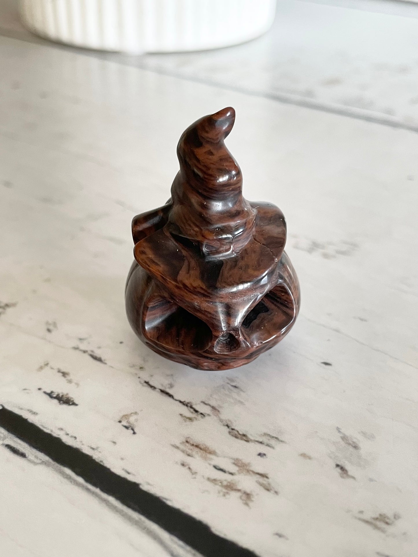 Halloween Pumpkin ~ Mahogany Obsidian