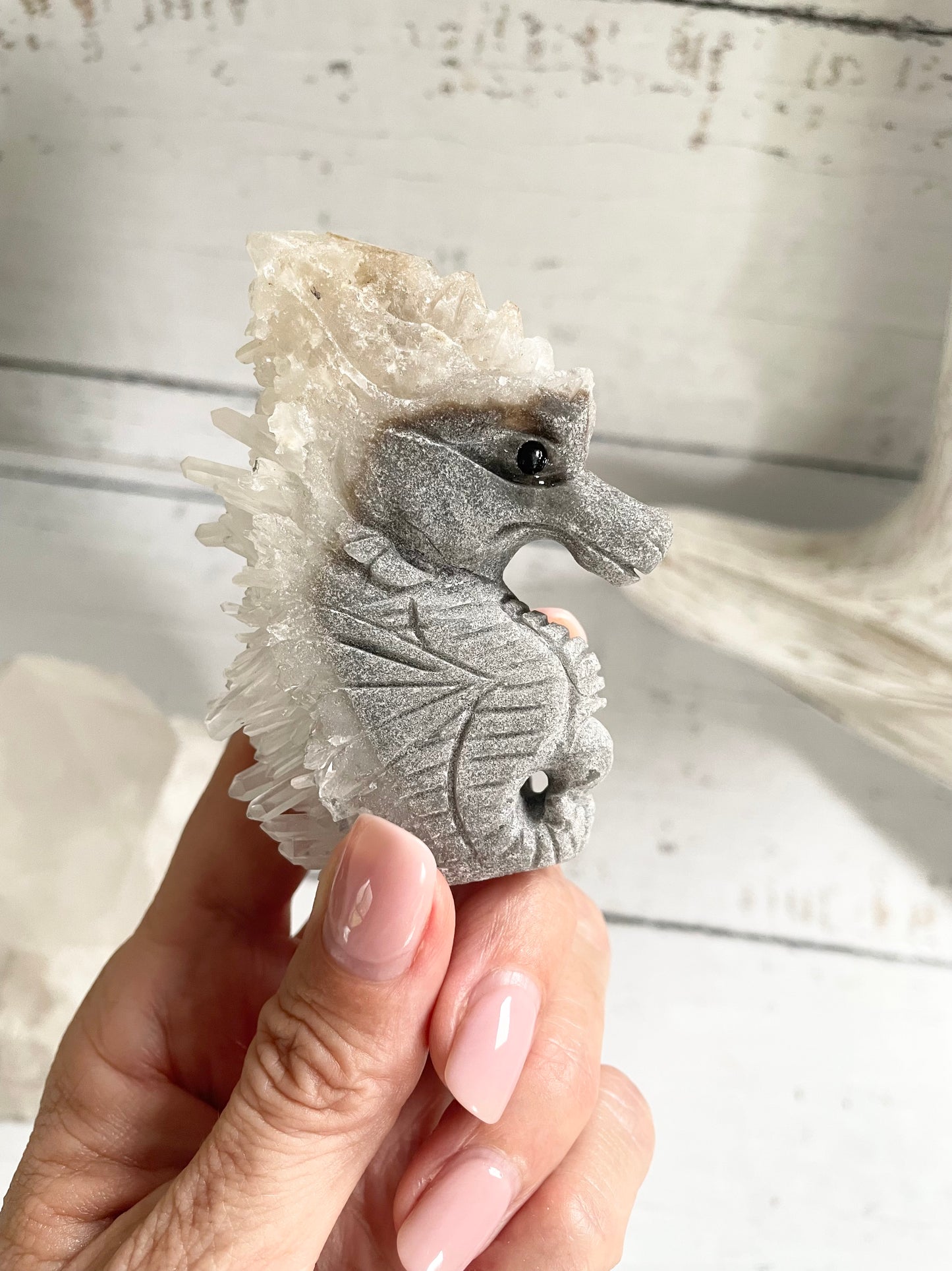 Quartz Sea Horse ~ 20
