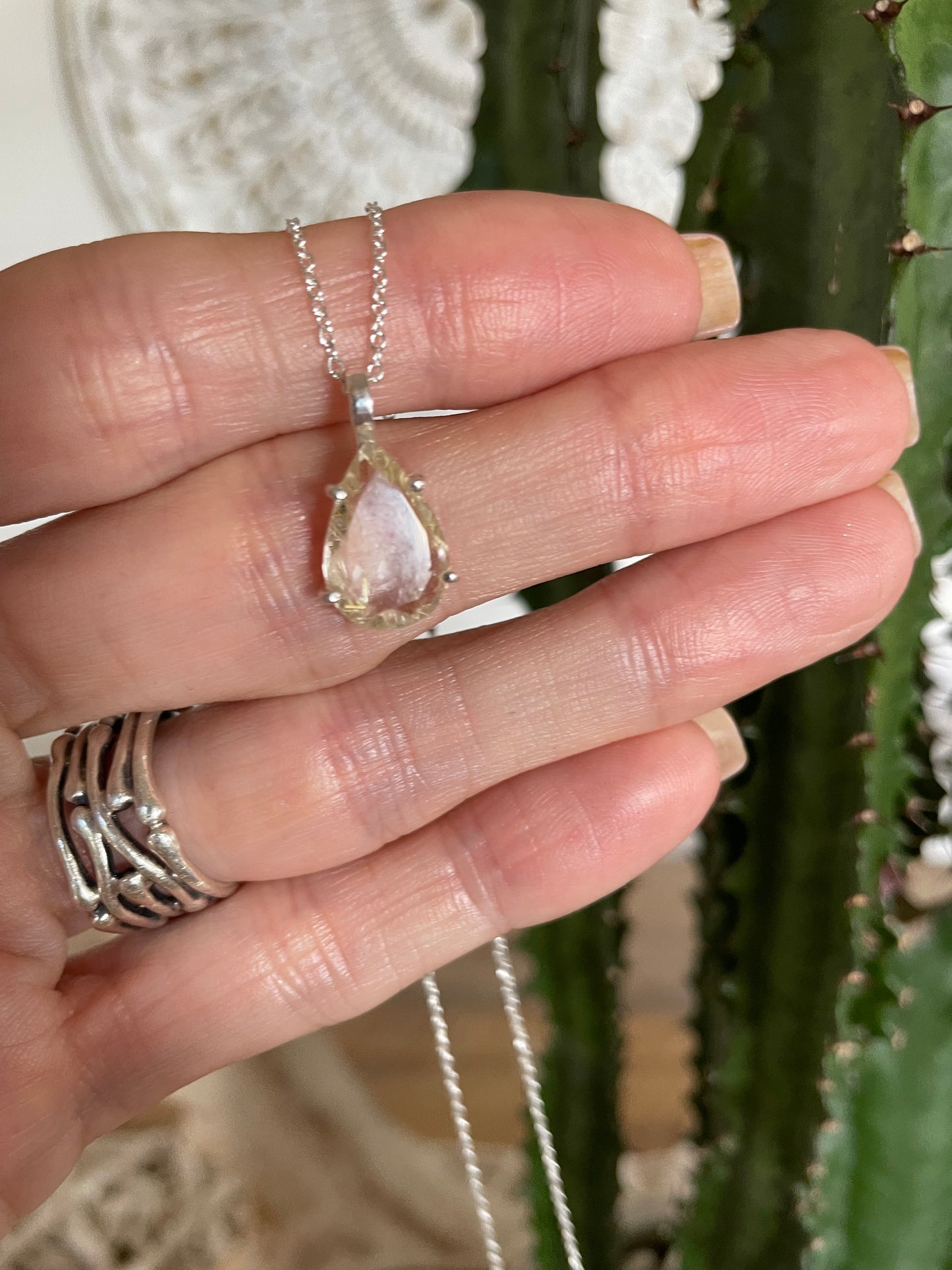 Golden Rutile necklace