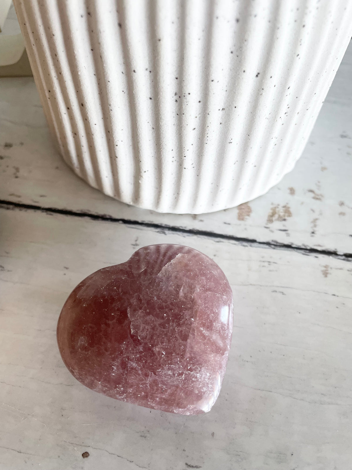 Strawberry Quartz Heart