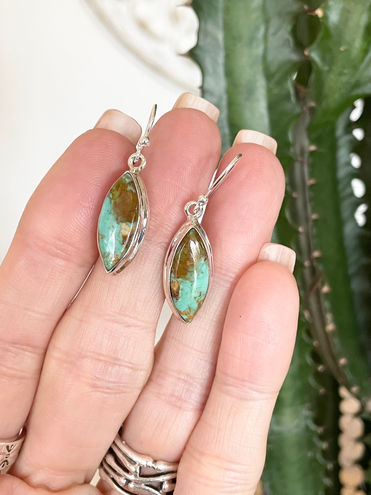 Green Turquoise Dangles