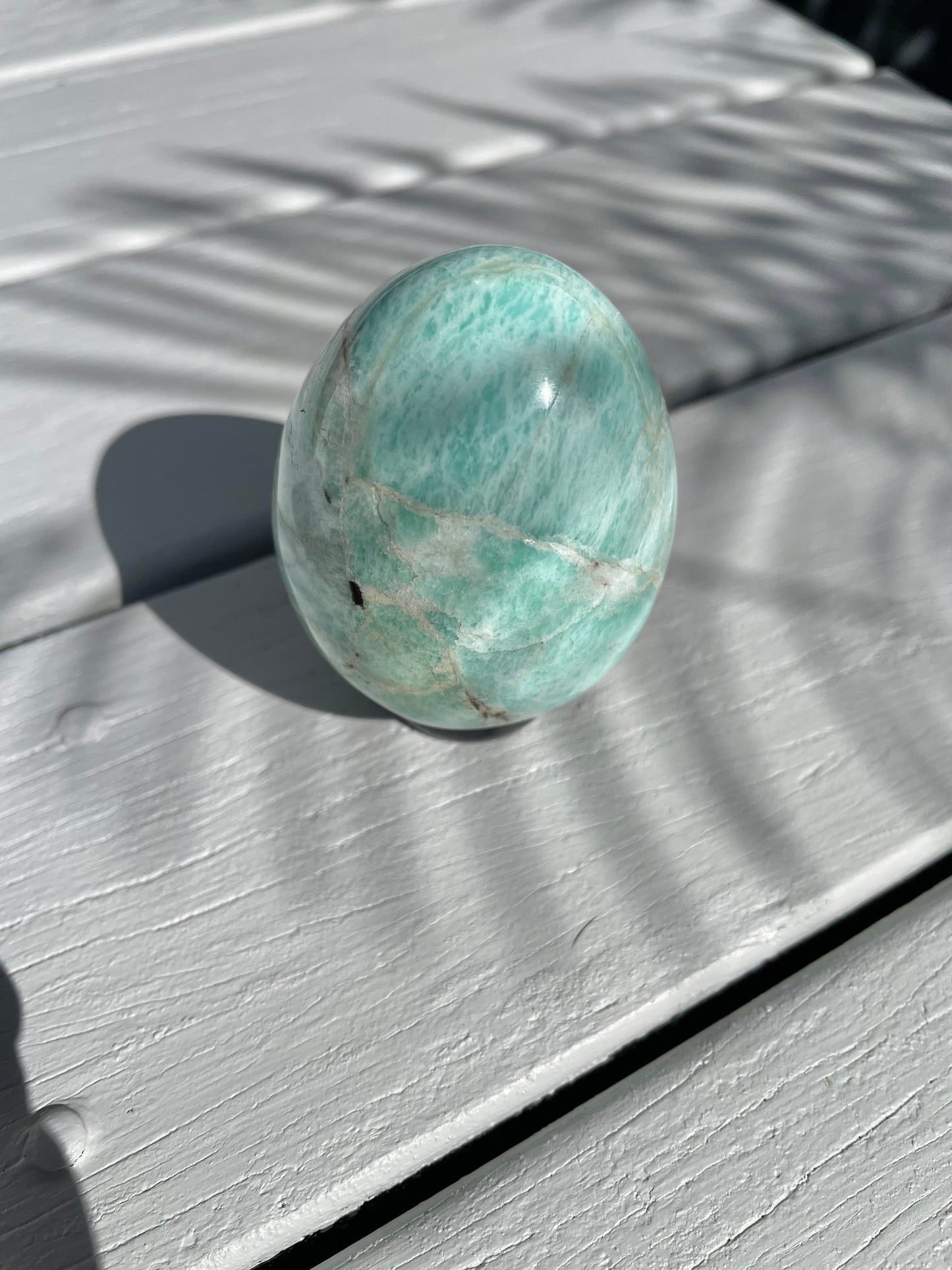 Amazonite Egg with holder