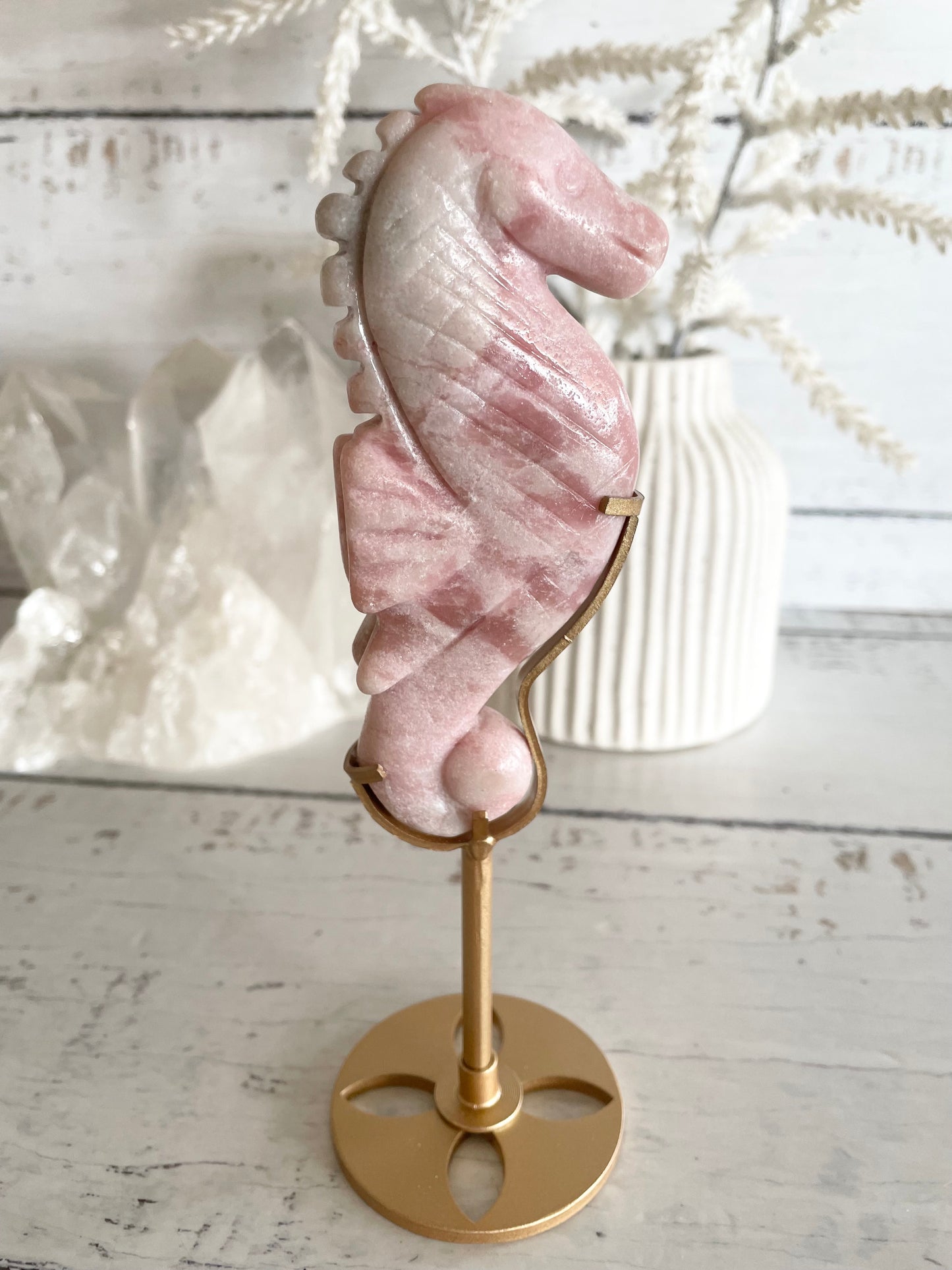 Seahorse ~ Pink opal