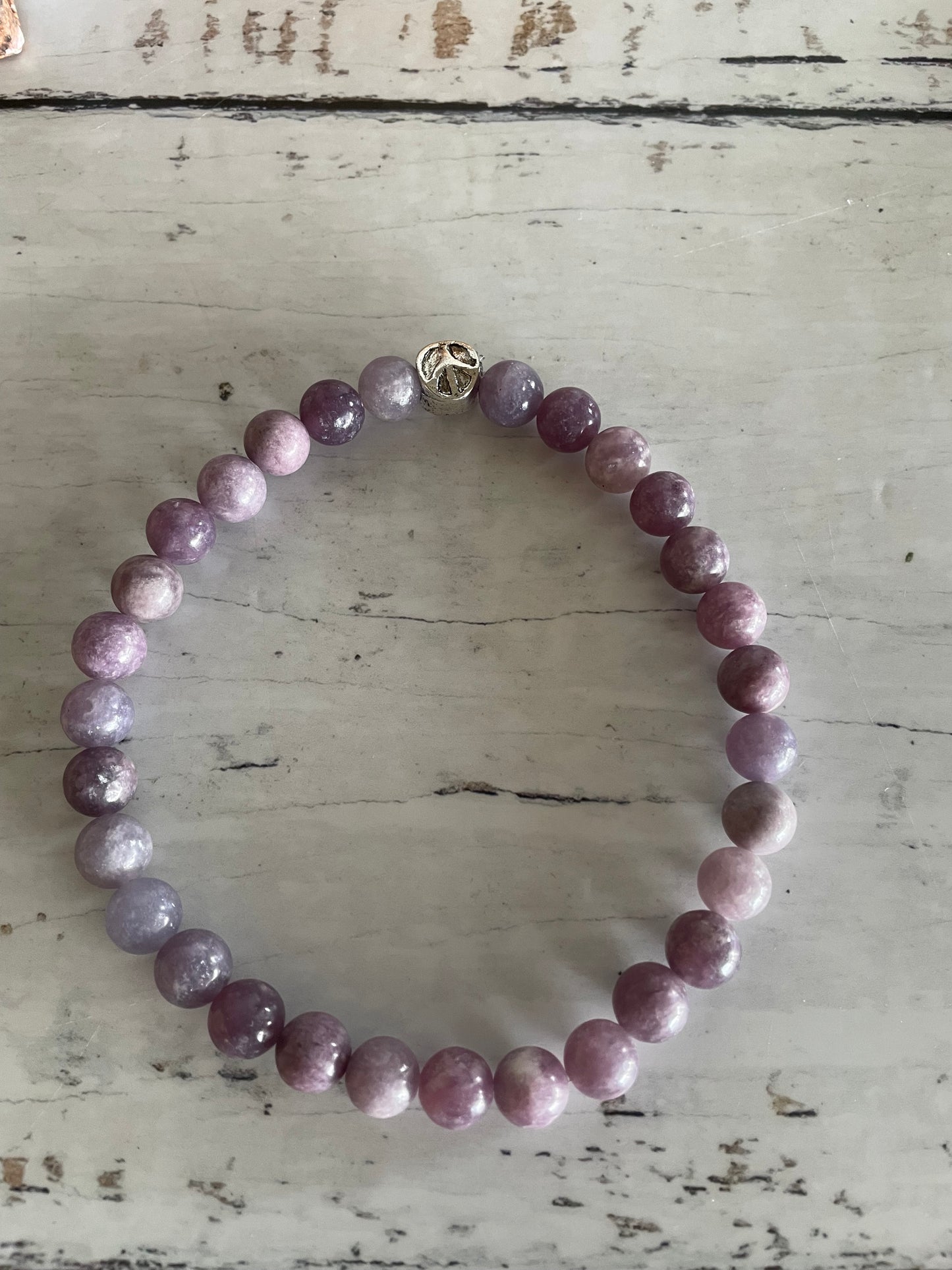 Lepidolite Healing Anklet