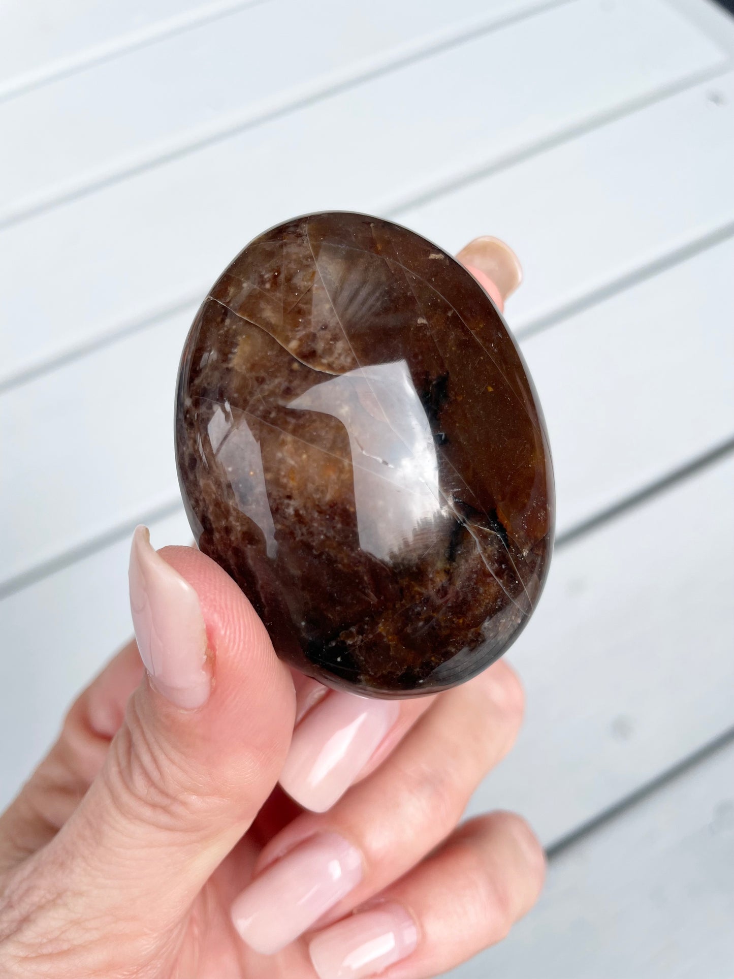 Black Opal Pillow /Palm Stone