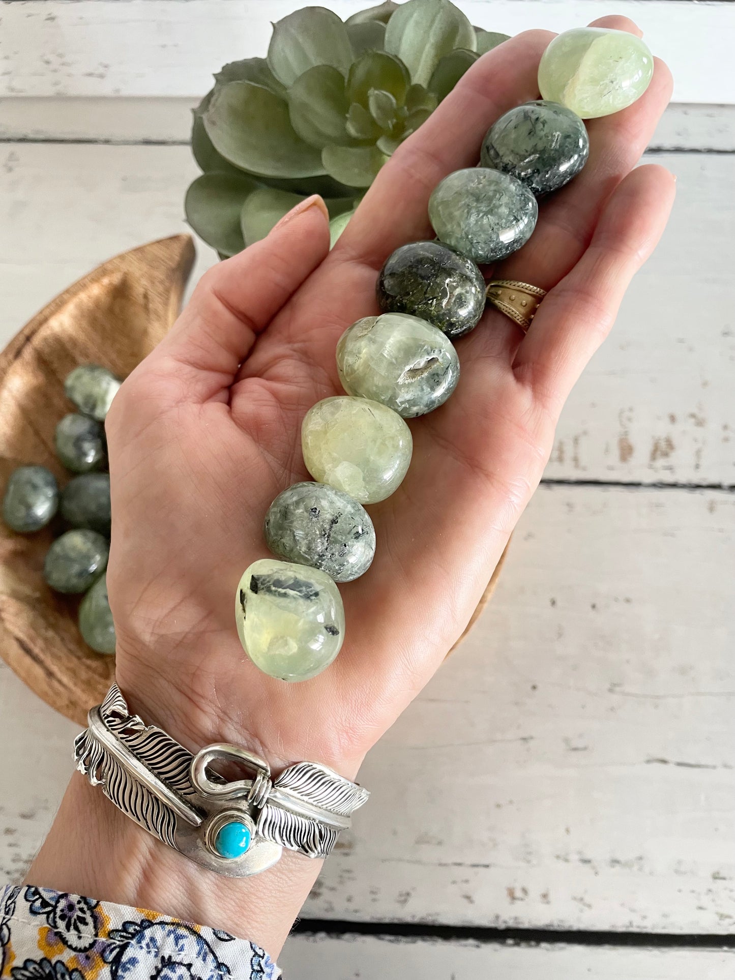 Prehnite Tumble Stones