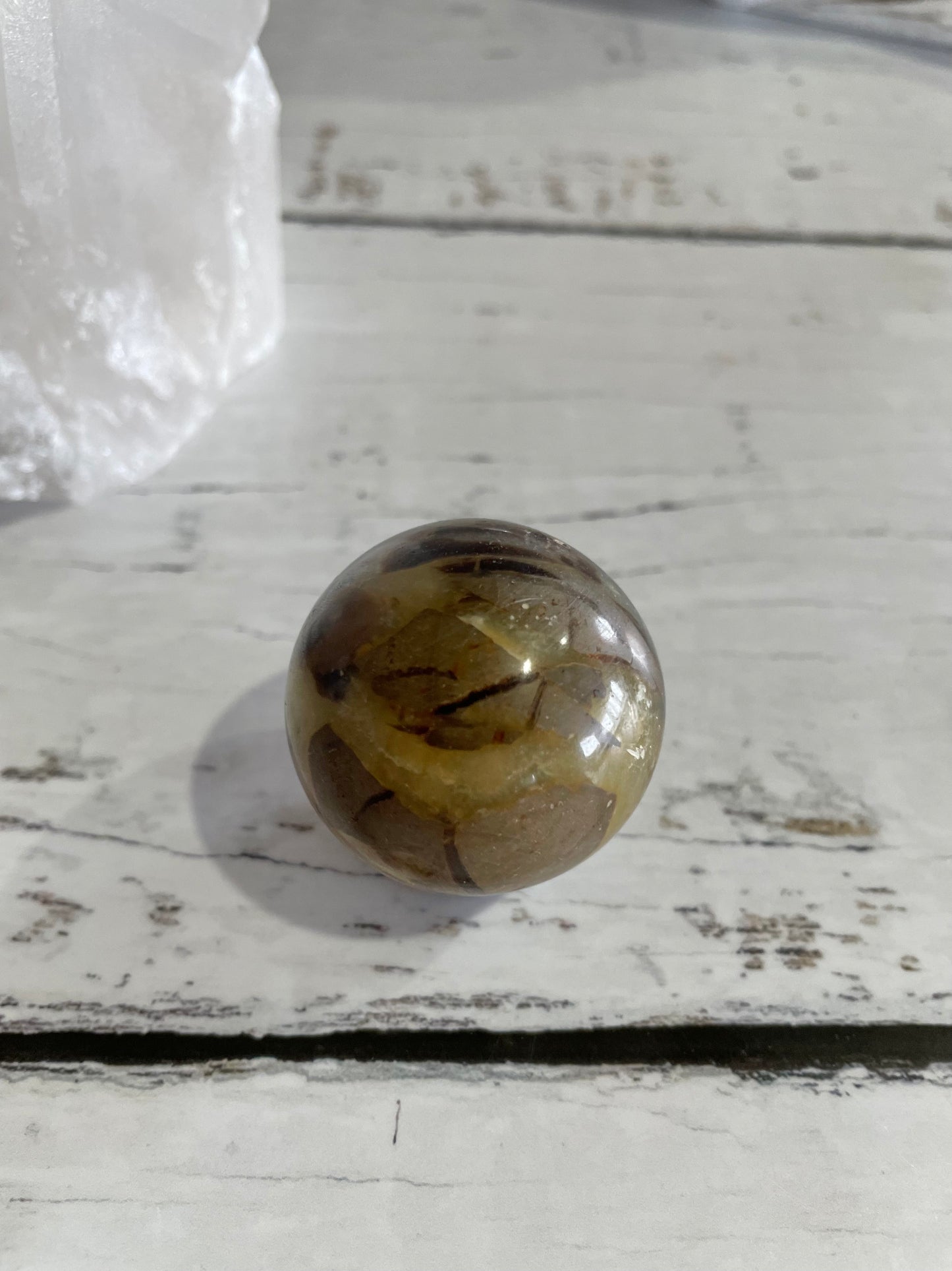 Septarian Sphere Includes Holder