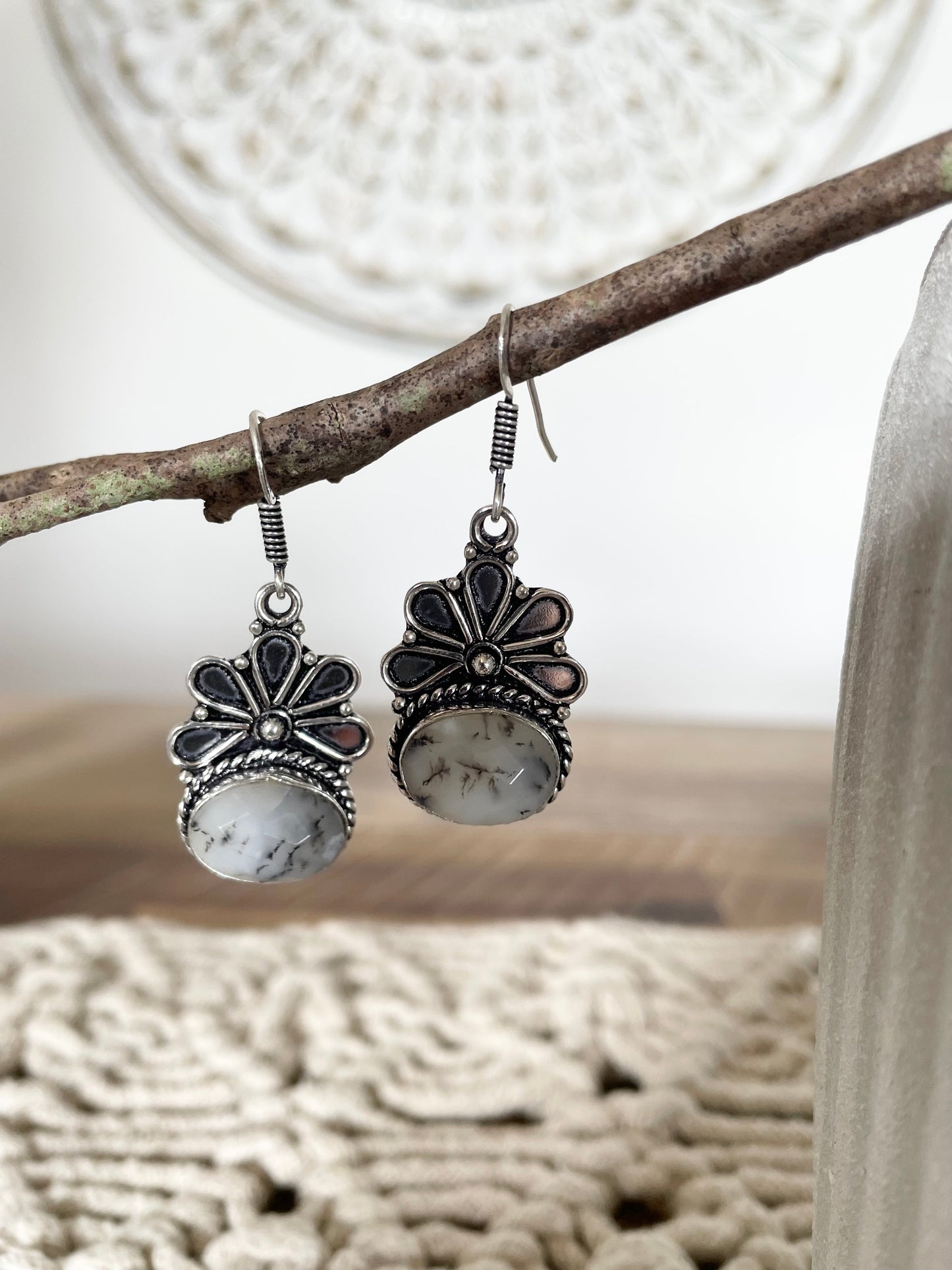 Dendritic Opal Dangles