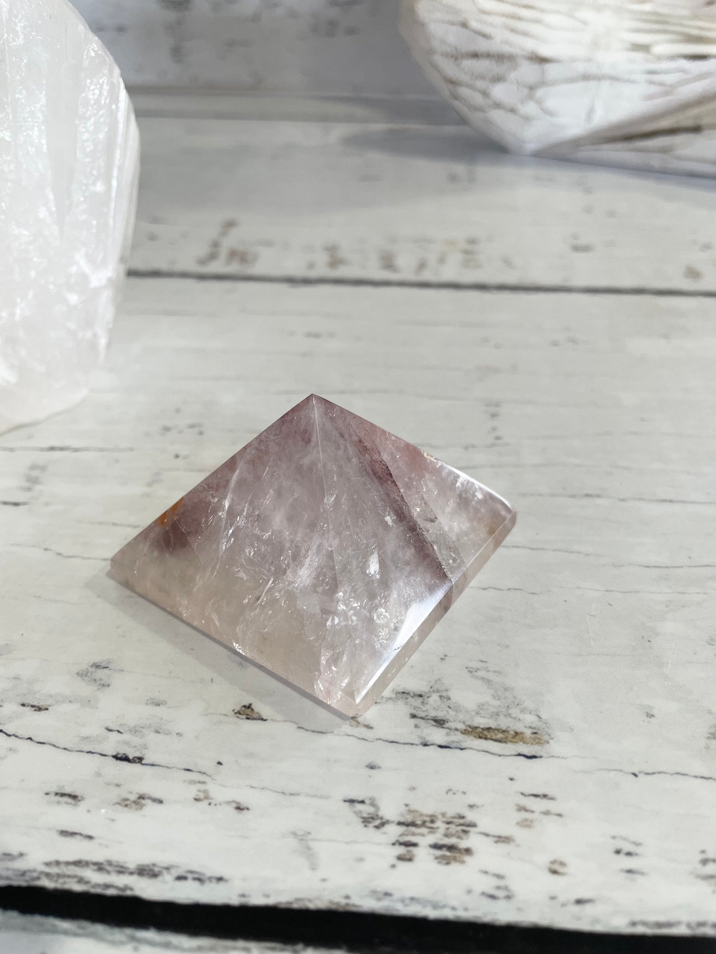 Fire Quartz Pyramid