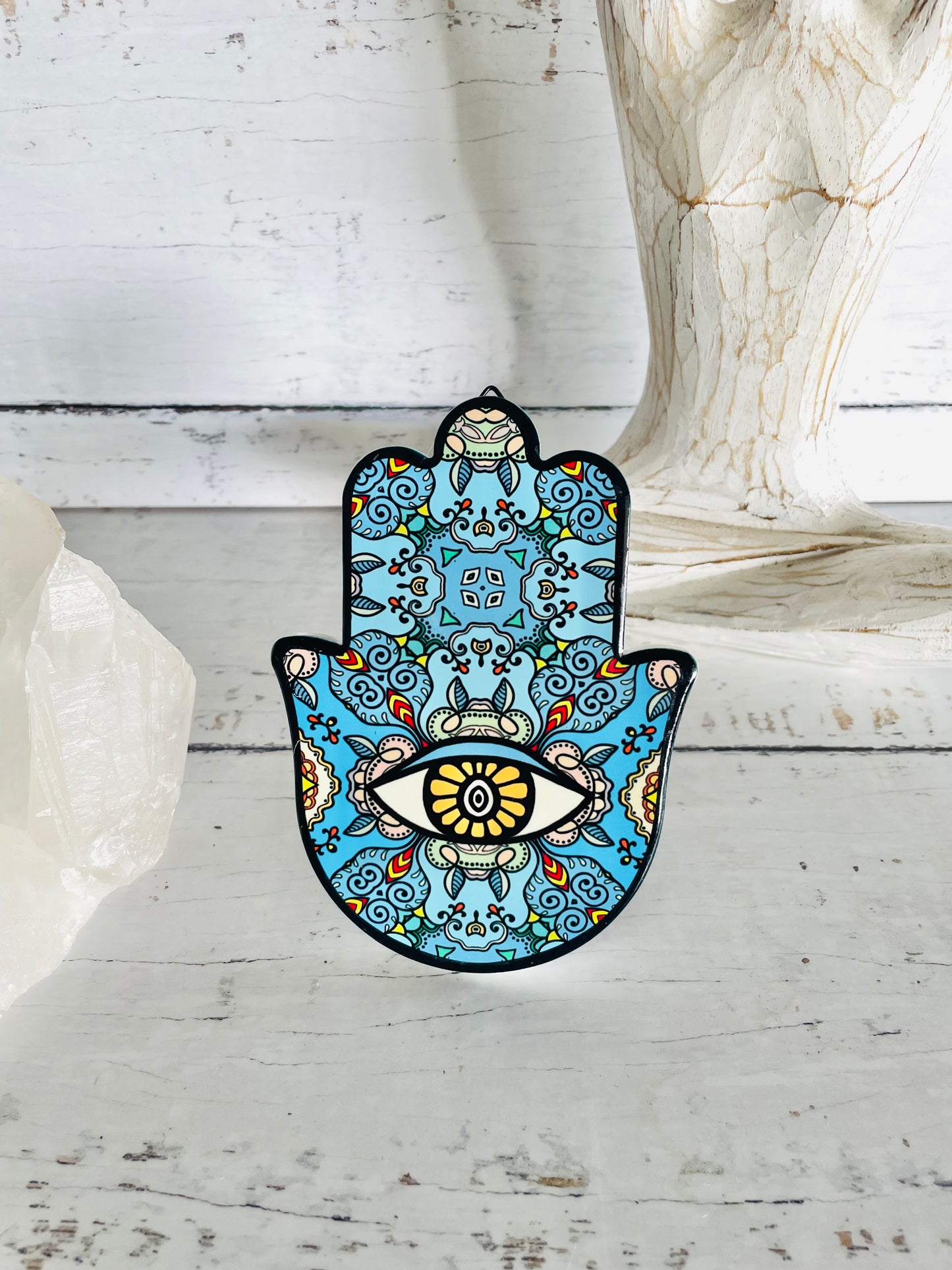 Hamsa & Evil Eye Plaque