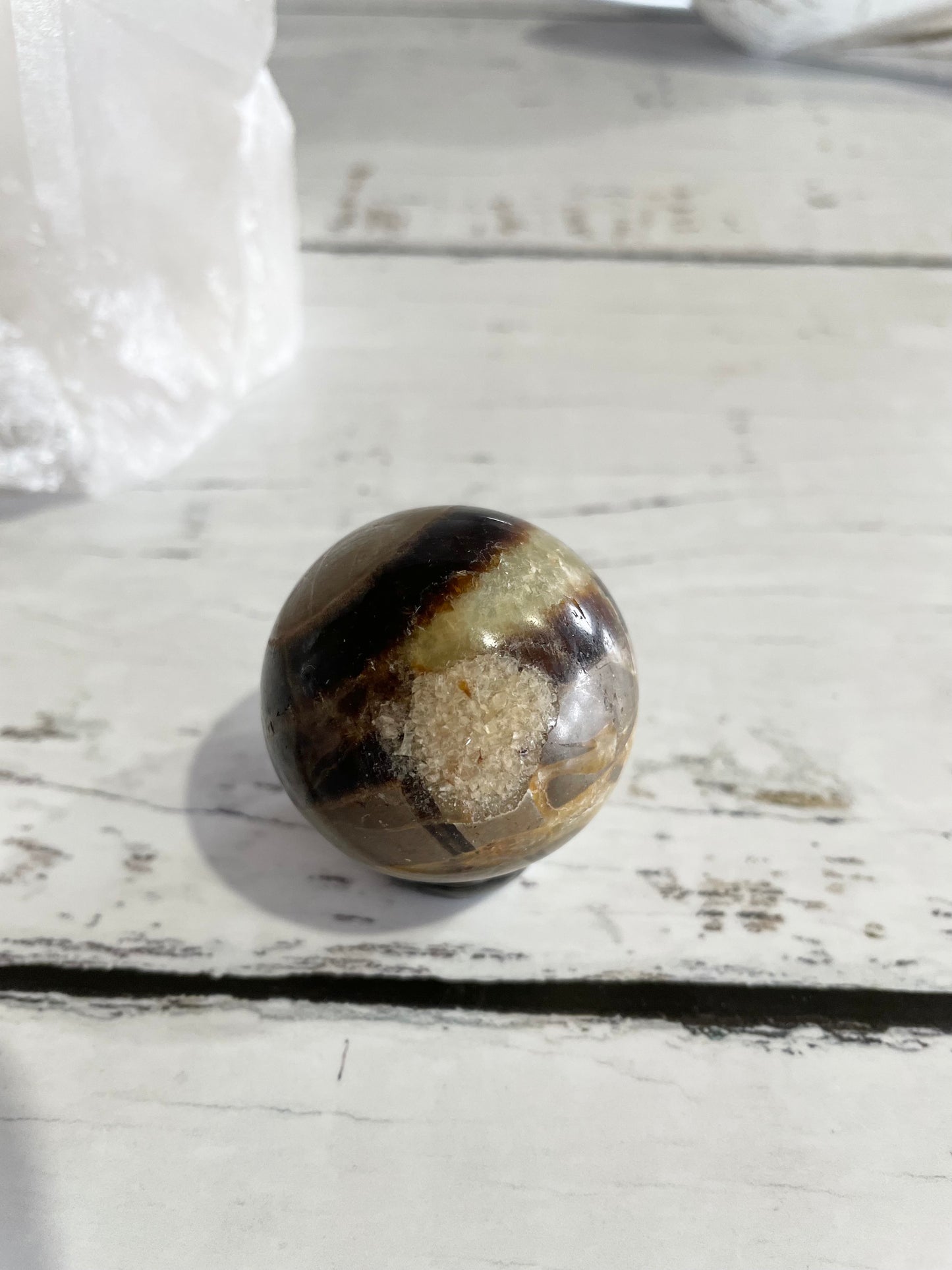 Septarian Sphere Includes Holder
