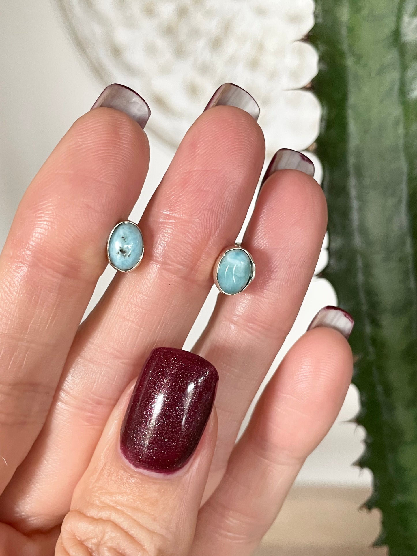 Larimar Studs