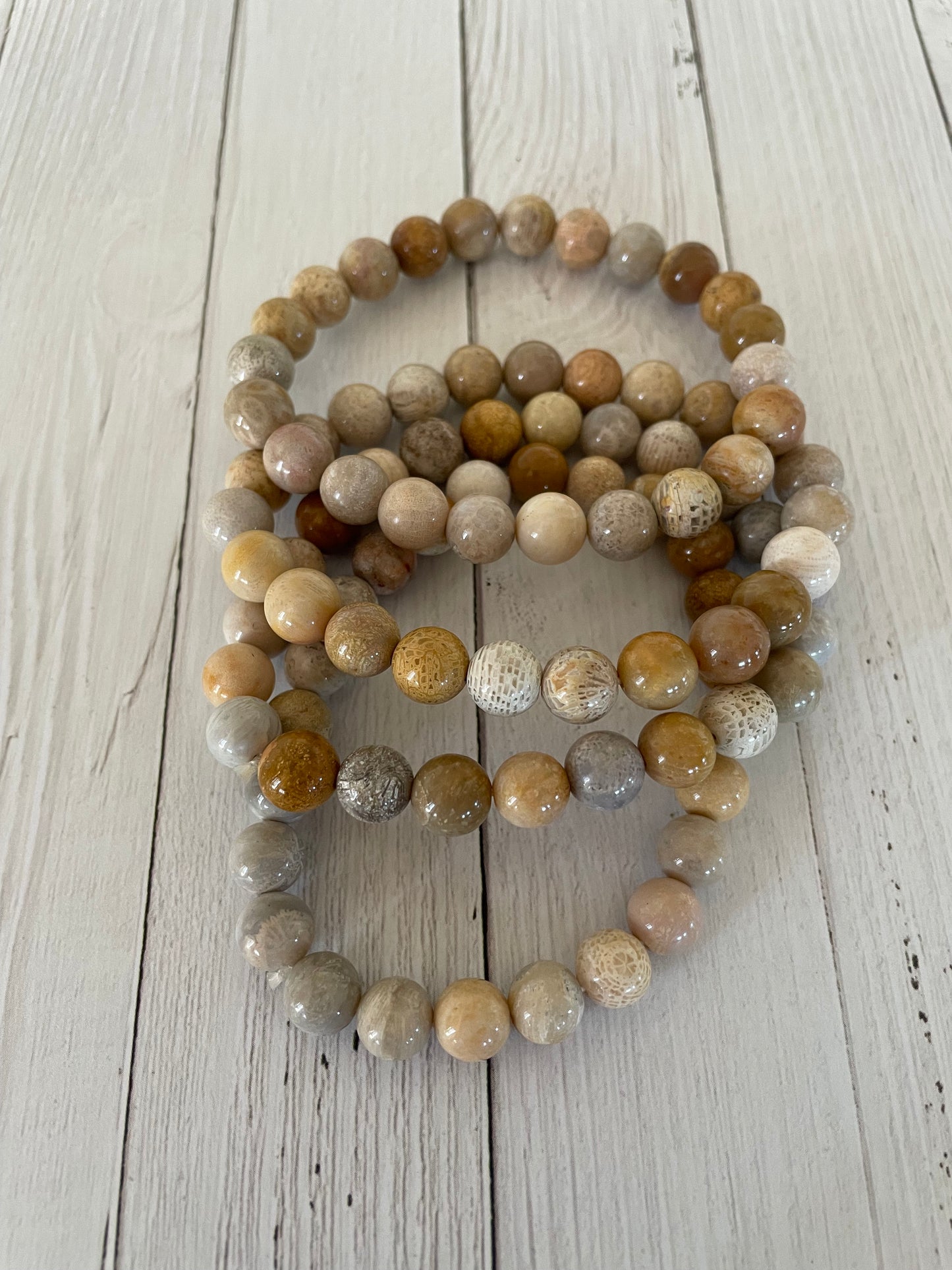 Petosky Stone/Fossil Coral Healing Bracelet