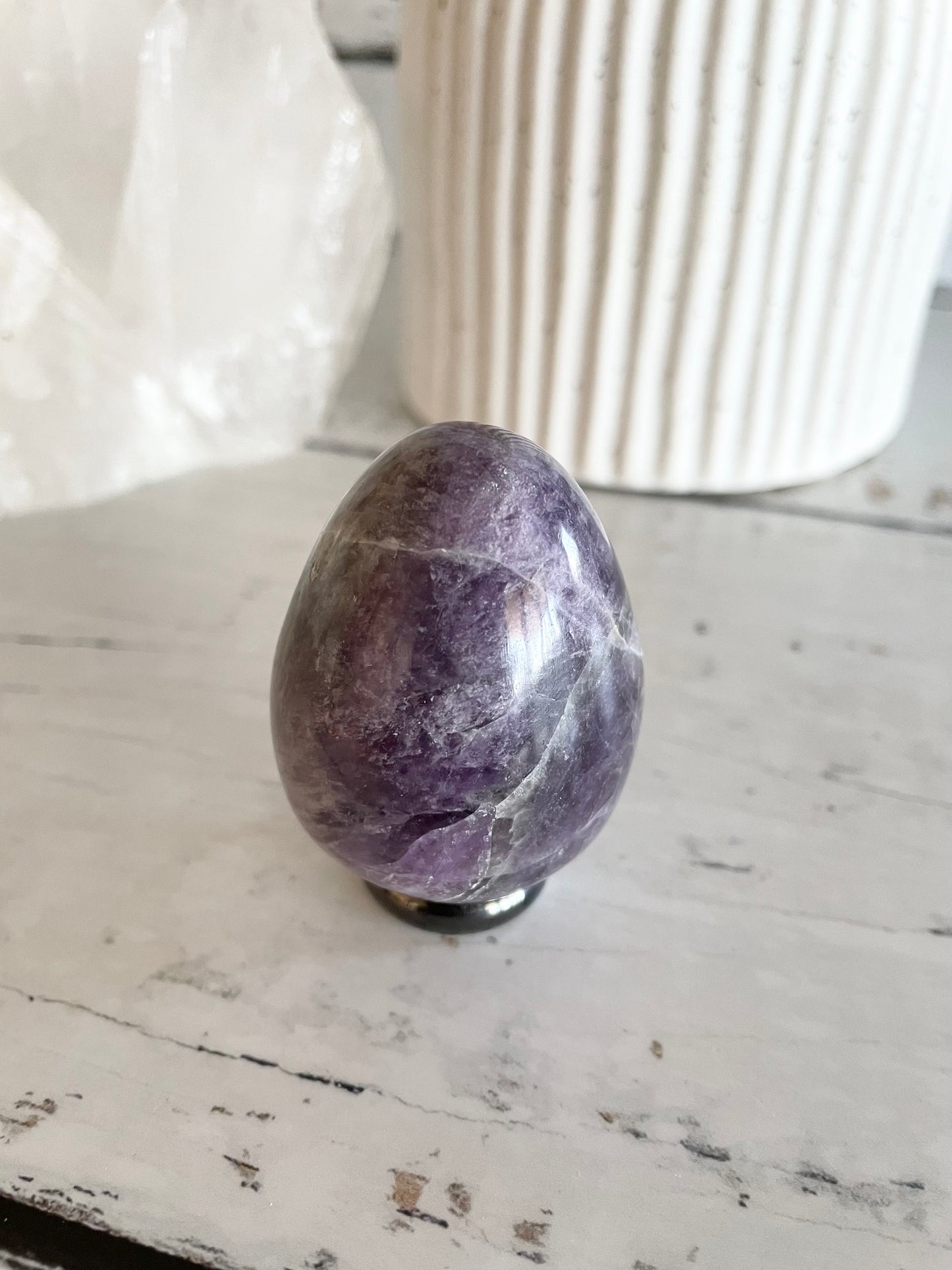 Amethyst Egg with holder