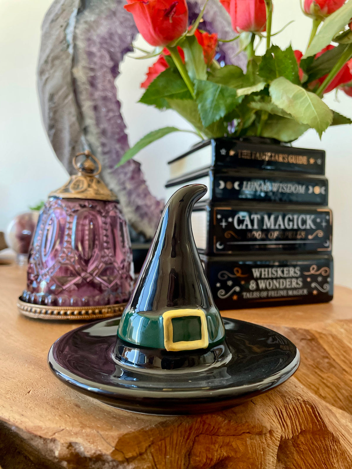 Black Pointy Hat Trinket Dish