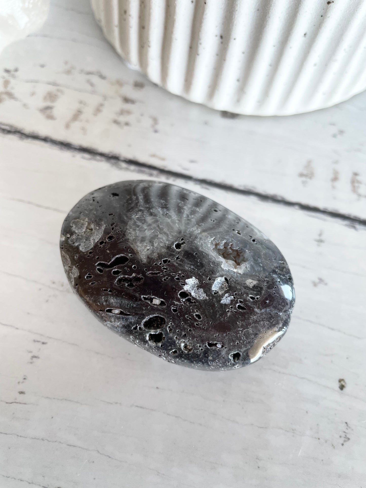 Ocean Jasper Pillow Palm Stone