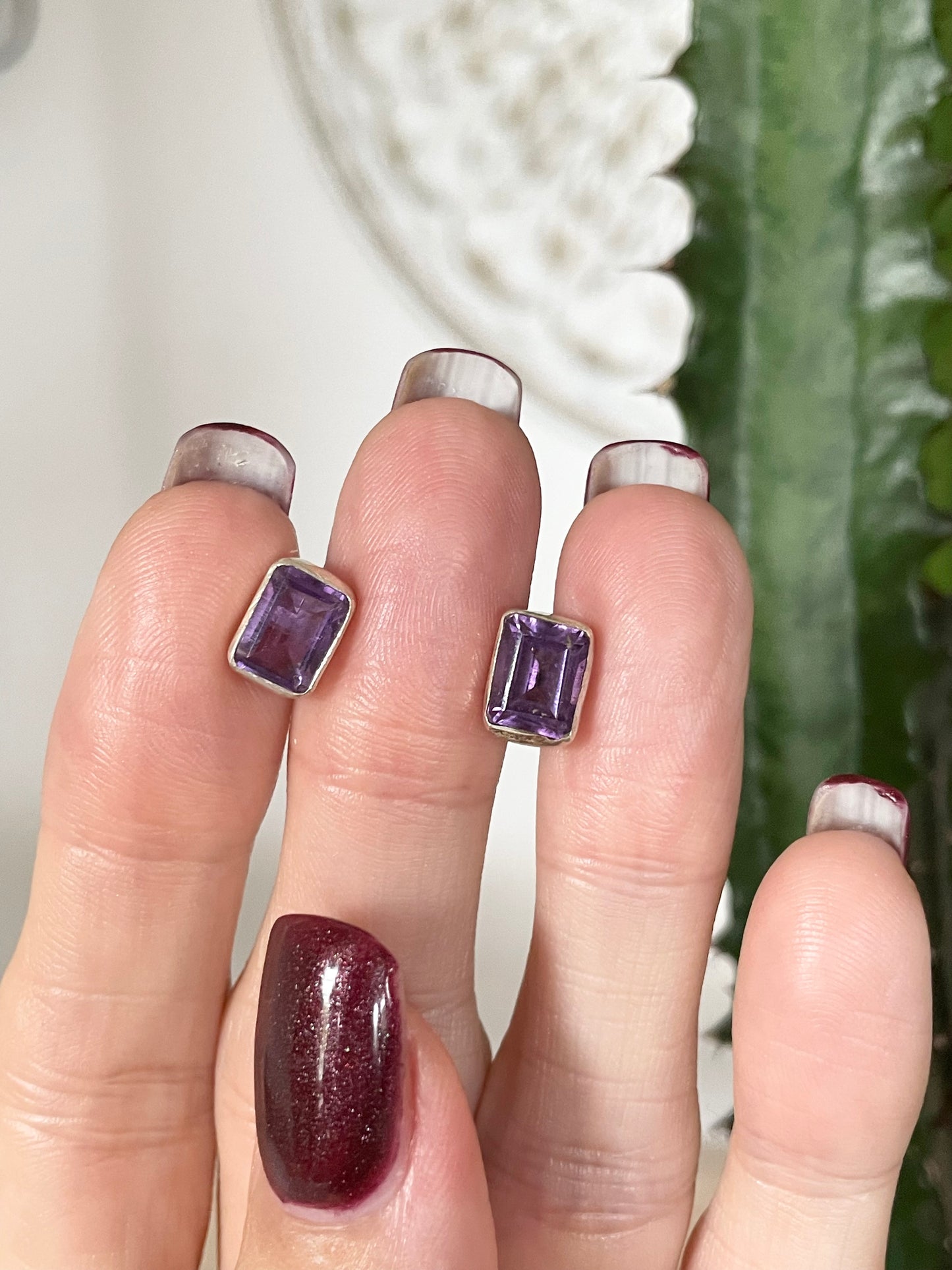 Amethyst Studs