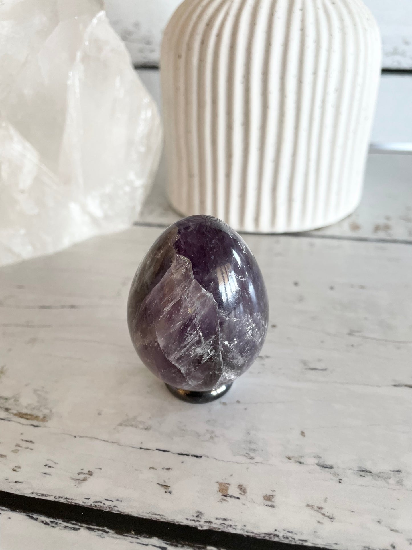 Amethyst Egg with holder