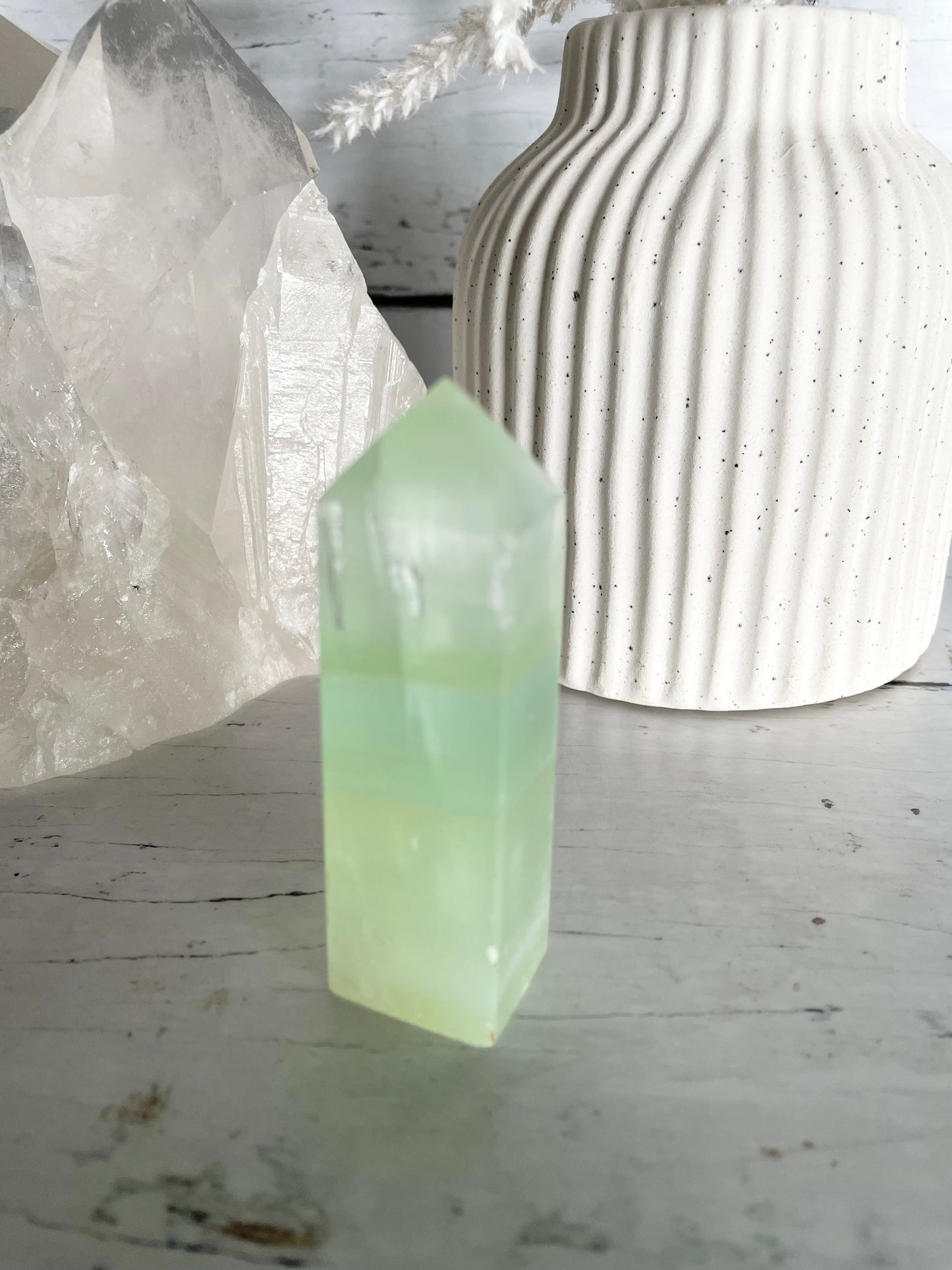 Pistachio Calcite Obelisk