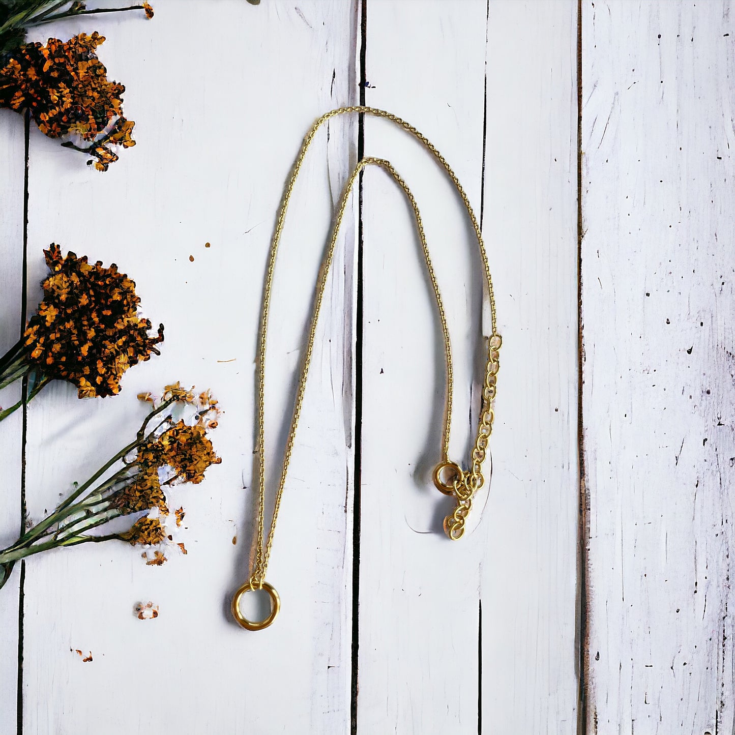 Full Moon Ritual Gold Necklace