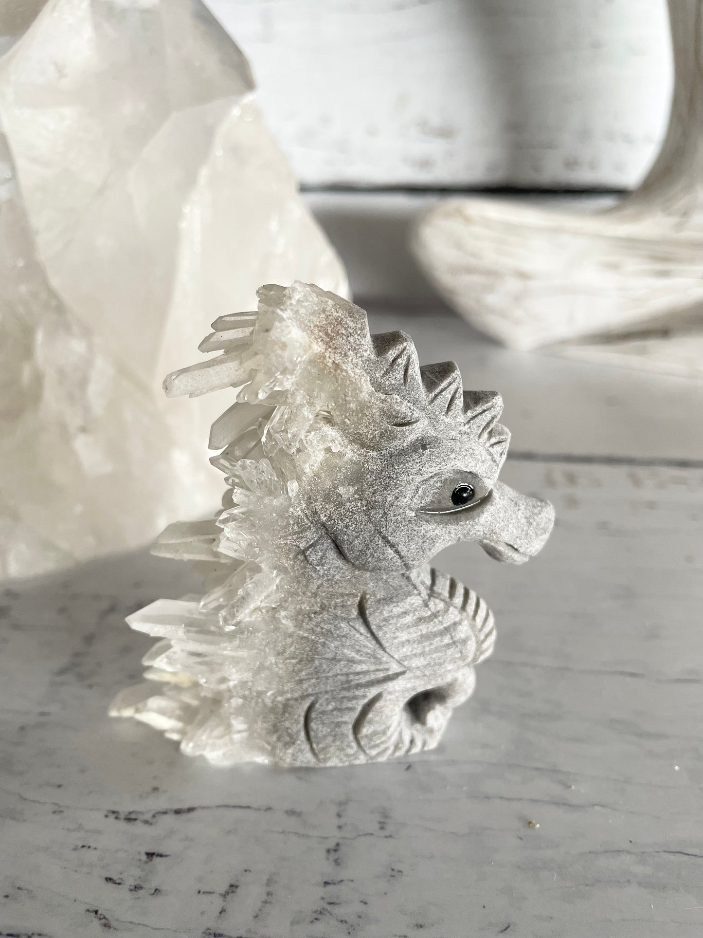 Quartz Sea Horse ~ 5