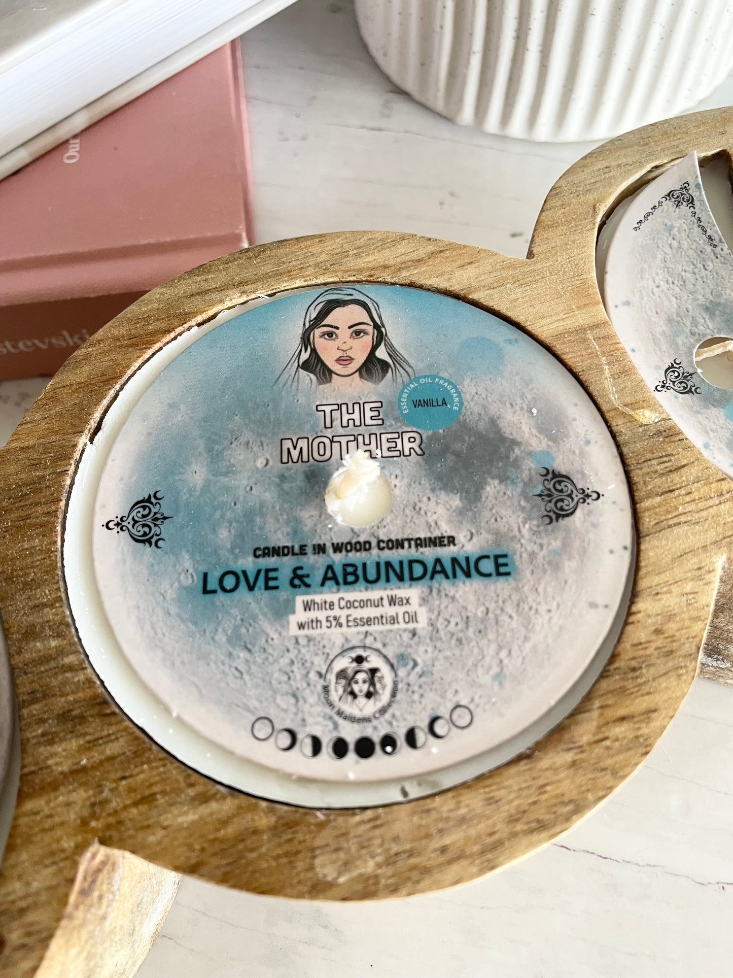 Triple Moon Vanilla Candle - Love & Abundance