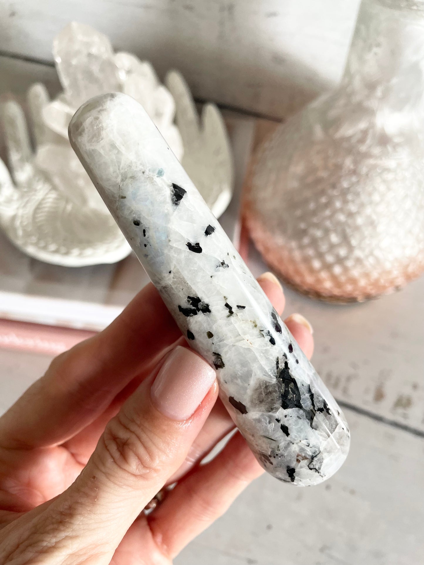 Rainbow Moonstone Healing/Massage Wand