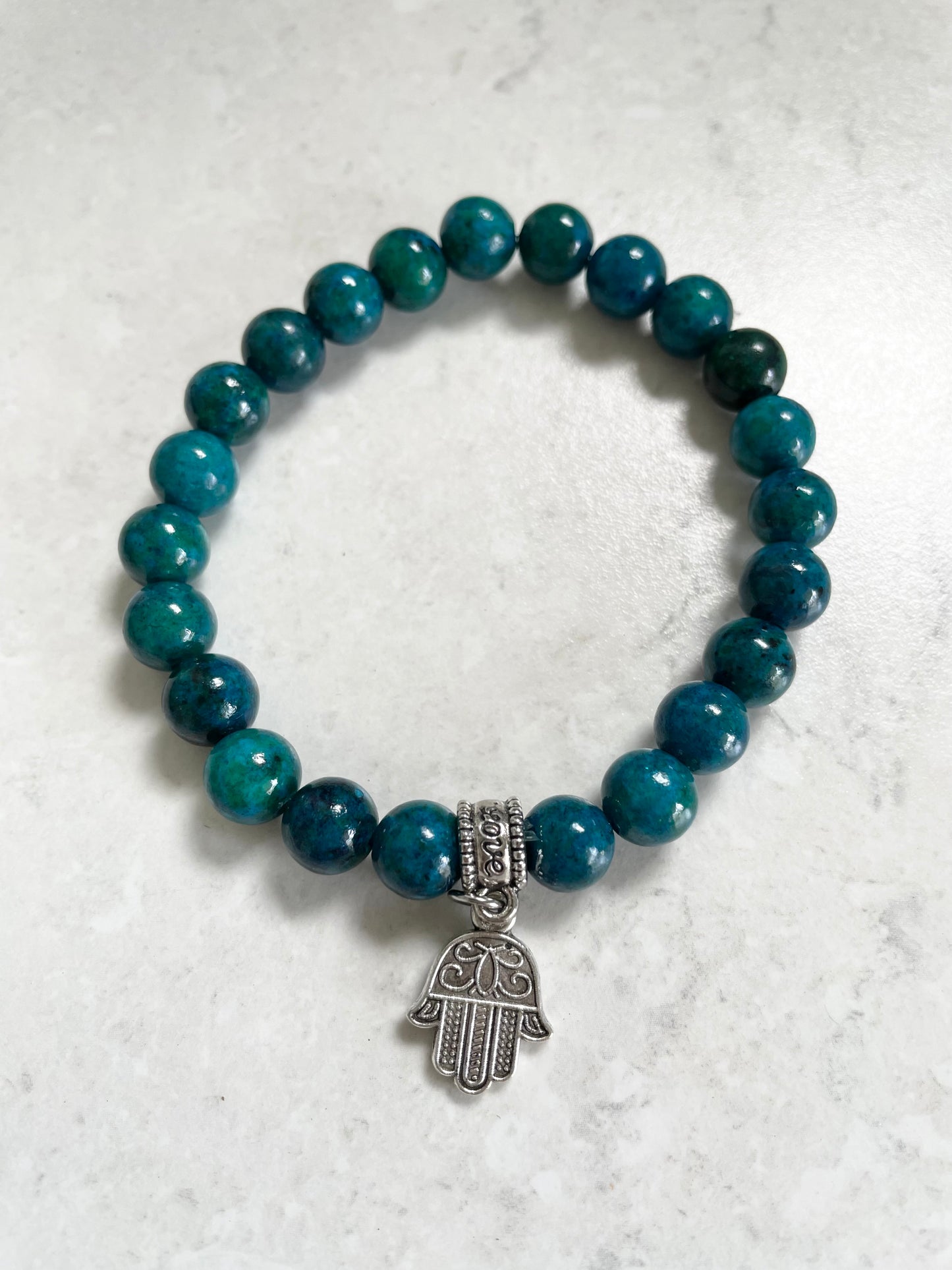 Chrysocolla Azurite Healing Bracelet