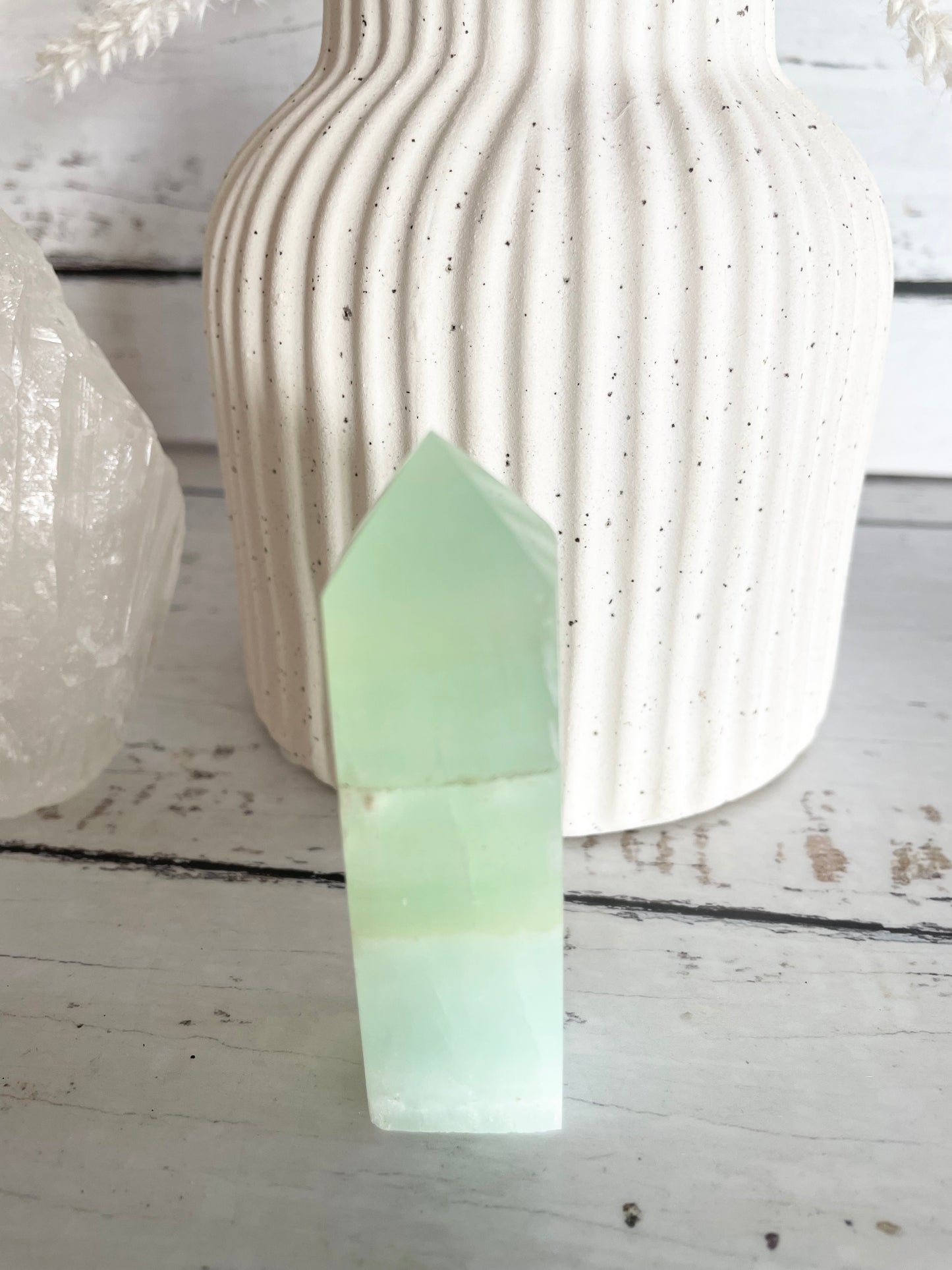 Pistachio Calcite Obelisk