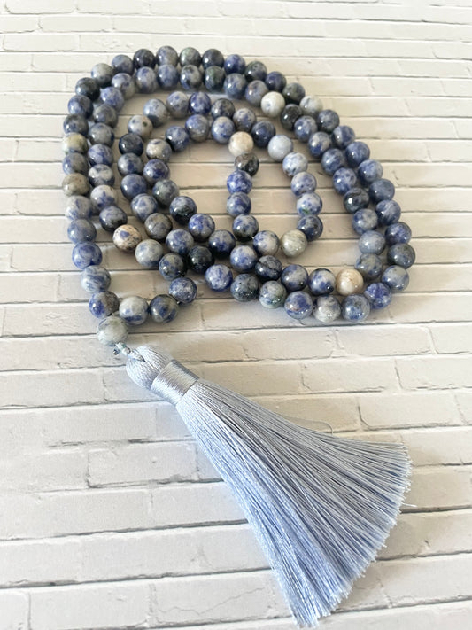 Denim Sodalite ~ Mala/Prayer Beads