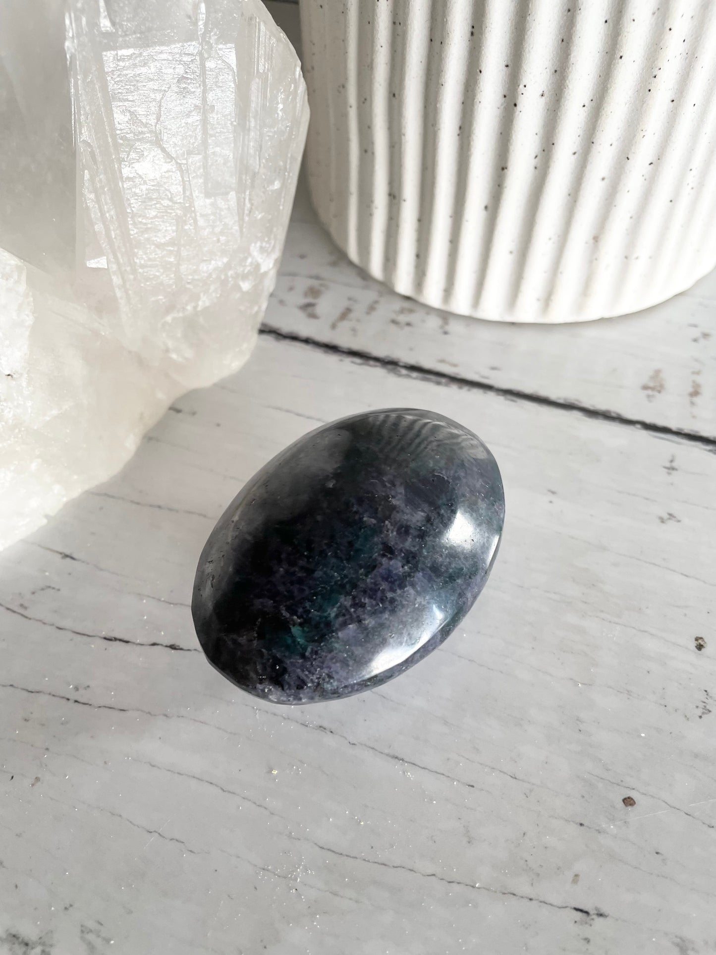 Iolite Pillow Palm Stone