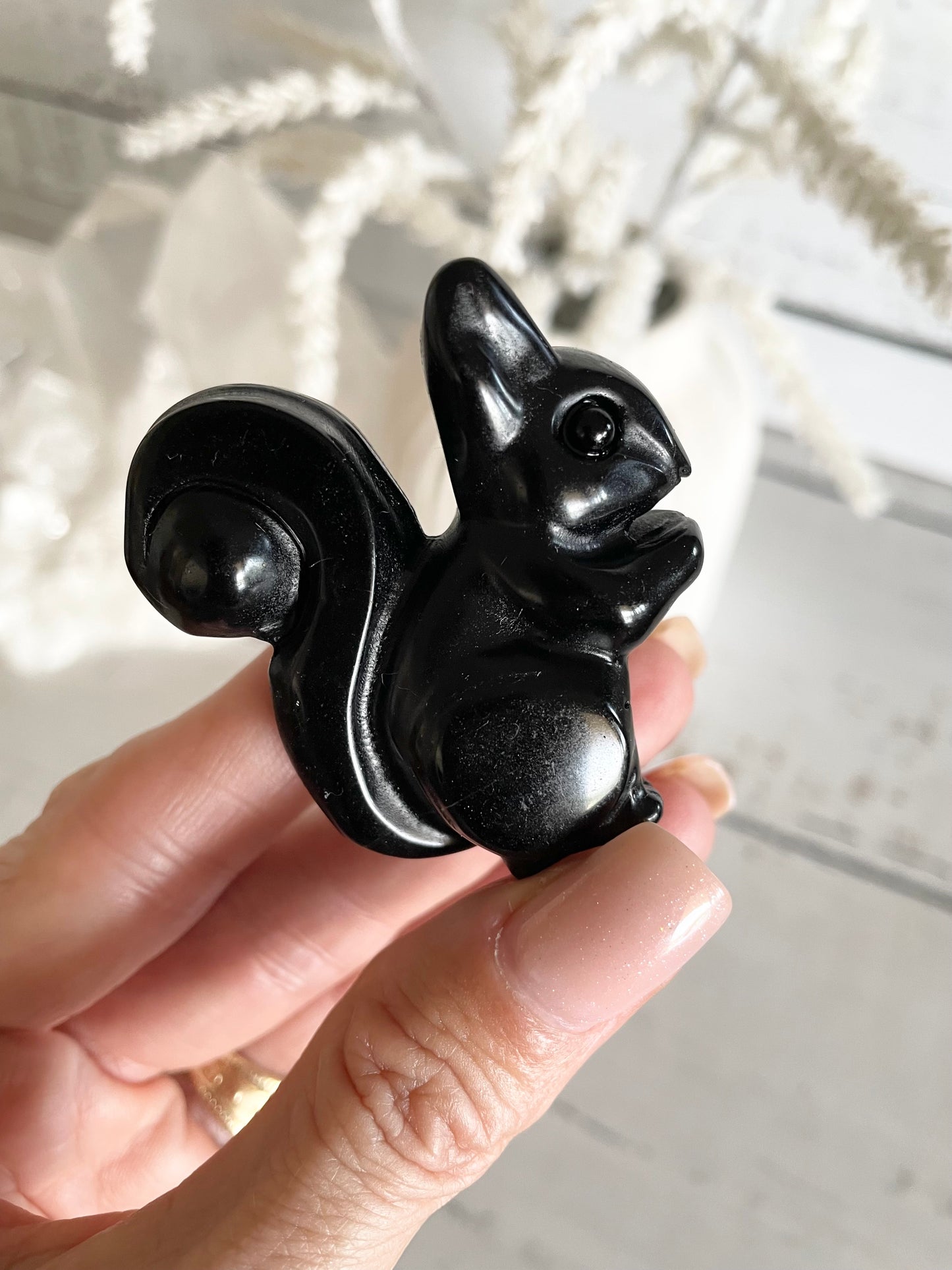 Black Obsidian Squirrel