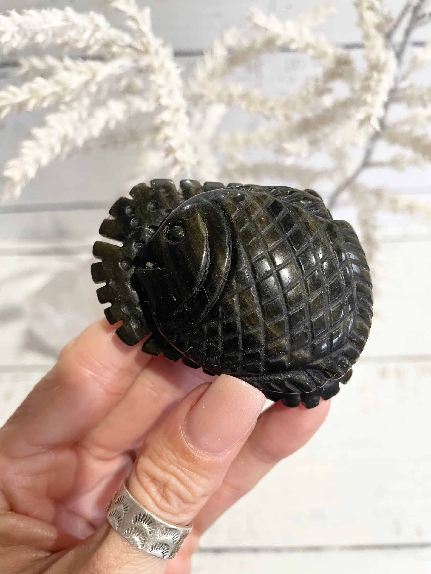 Golden Obsidian Fish