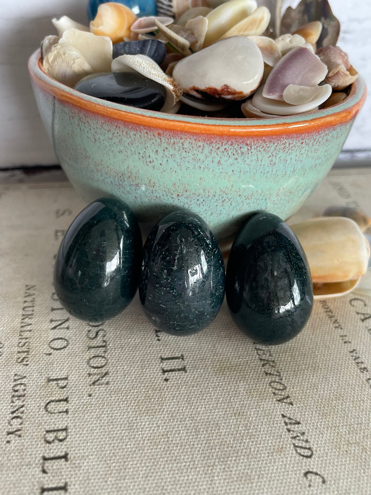 Moss Agate Egg