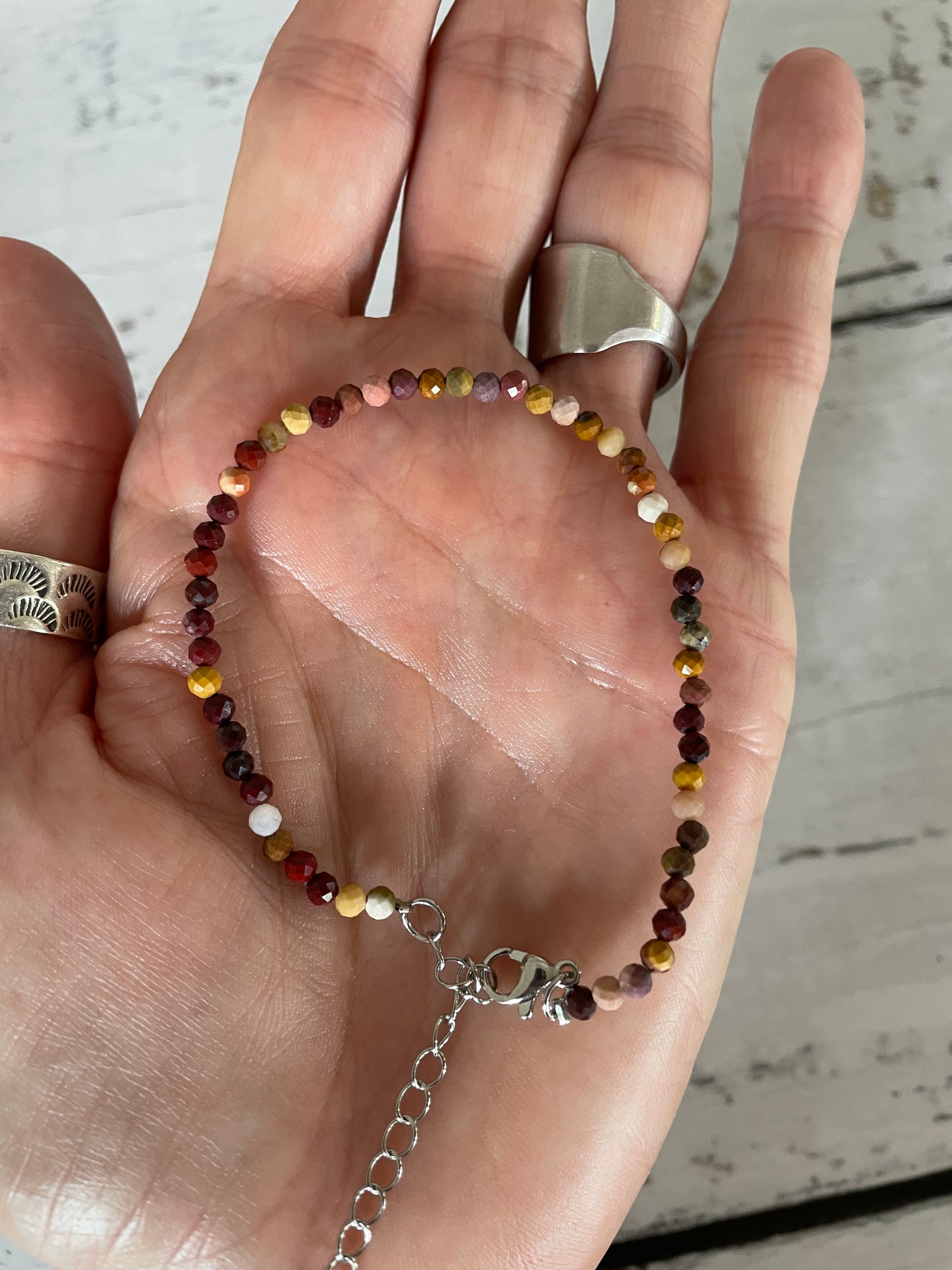 Mookaite Faceted Bracelet