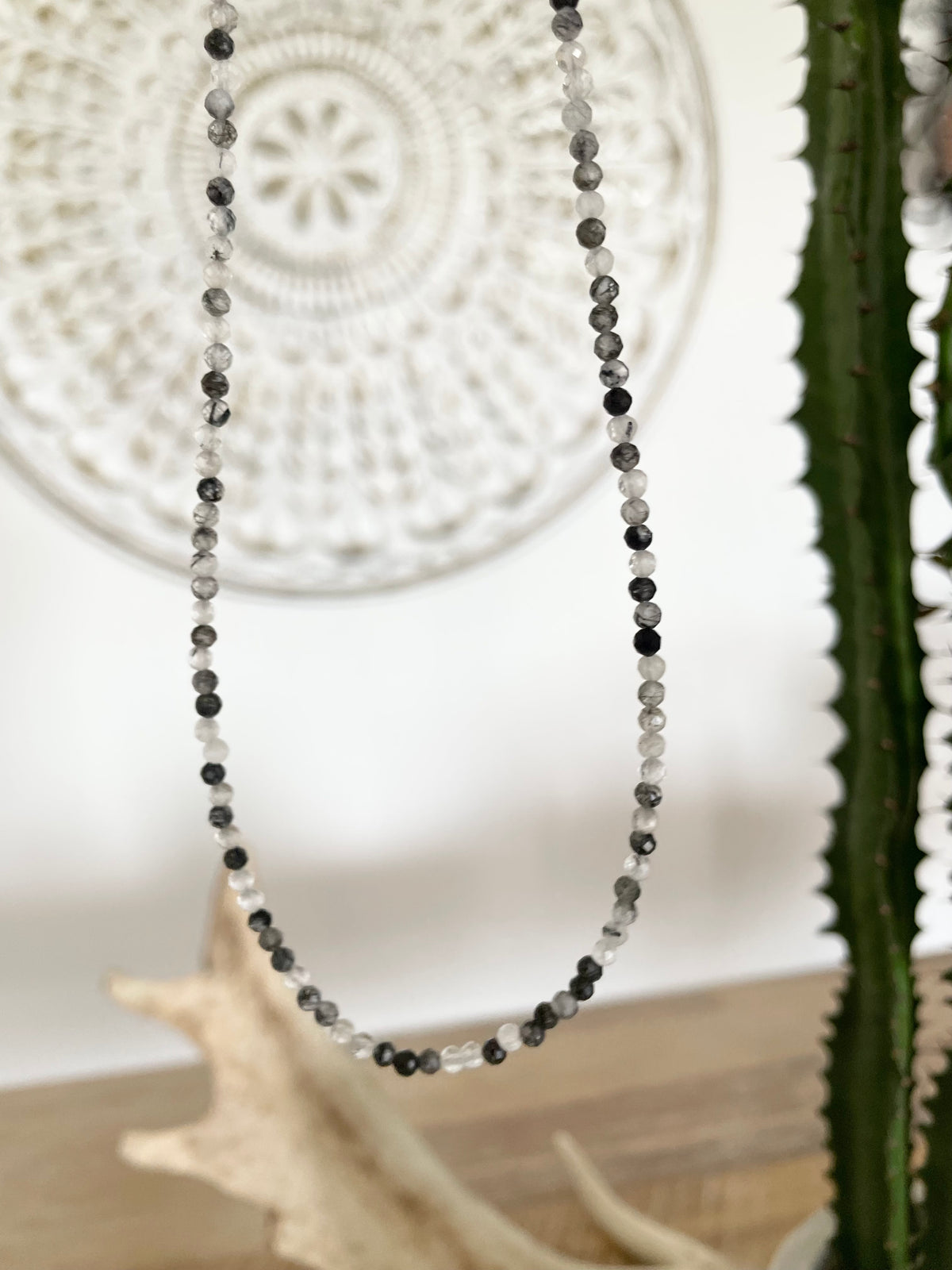 Rainbow Moonstone Faceted Necklace