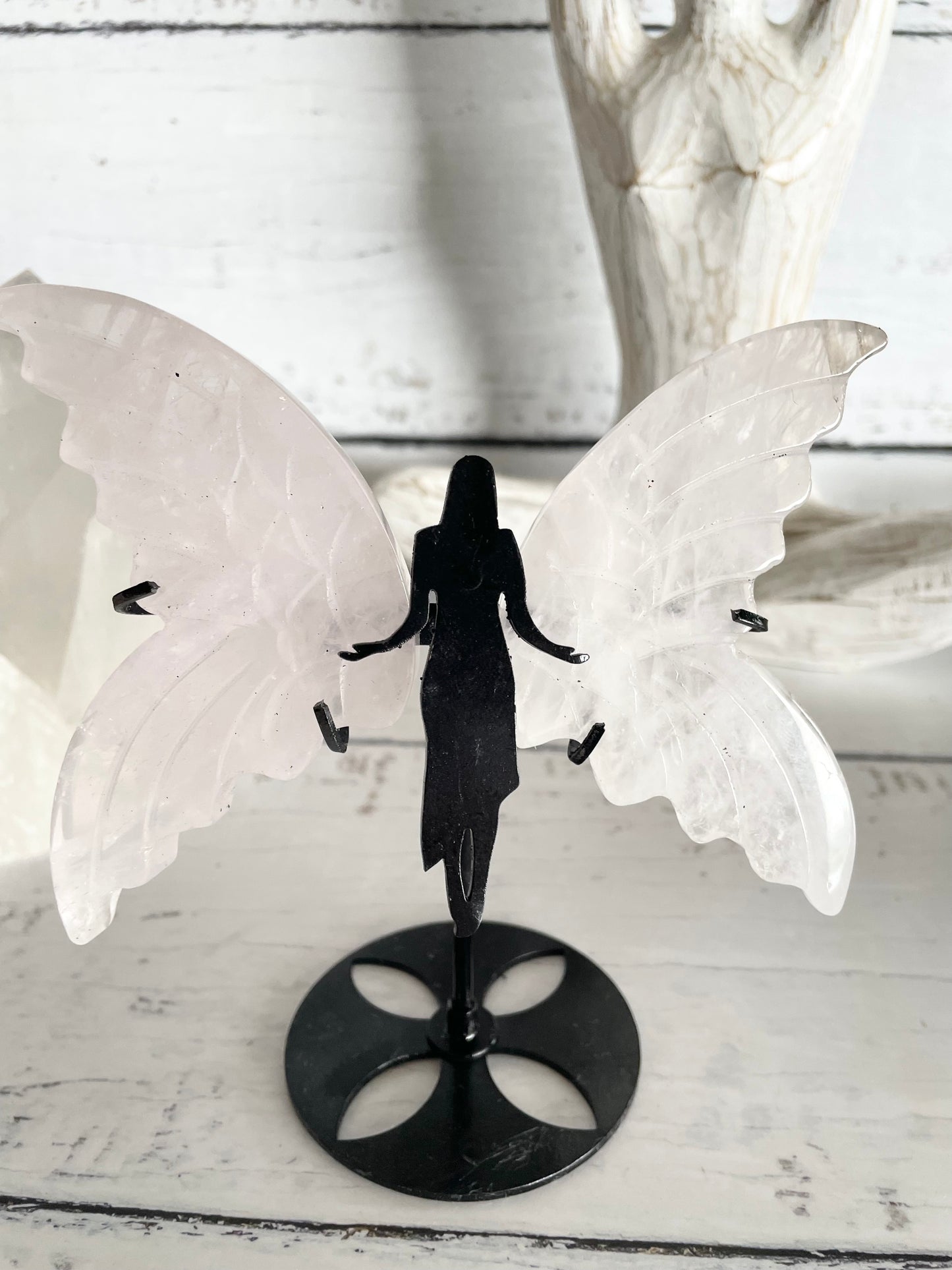 Ethereal Angel Wings ~ Rose Quartz